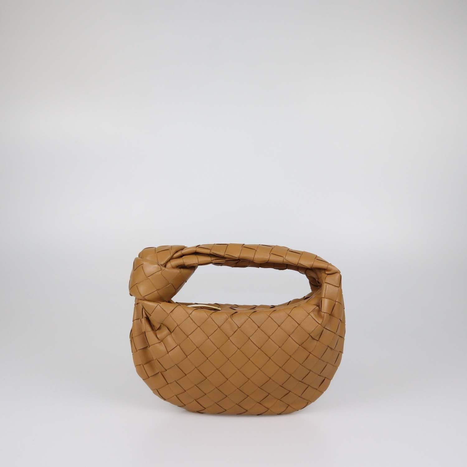 Bottega Veneta Brown Intrecciato Leather Mini Jodie Hobo