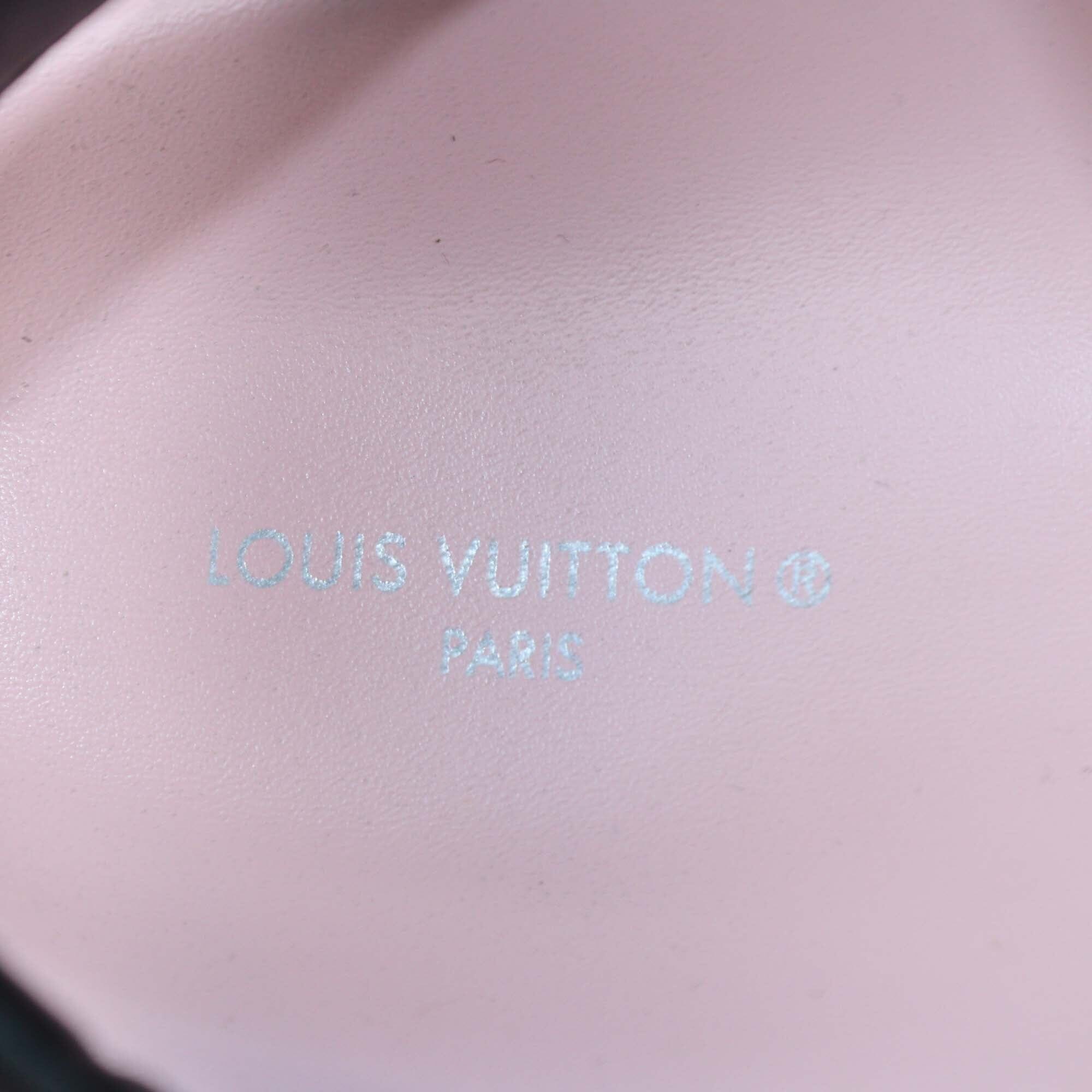 Louis Vuitton Pink Leather Pool Pillow Comfort Slingback Flat Sandals Womens Louis Vuitton