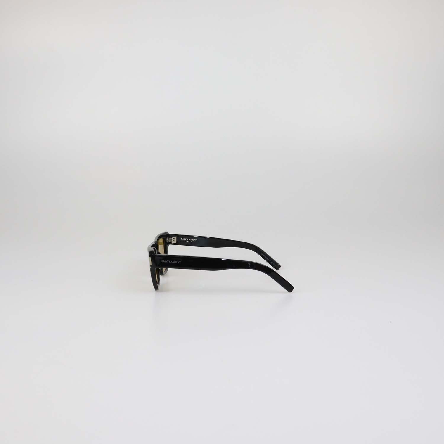 Saint Laurent Black/Yellow Rectangular Sunglasses