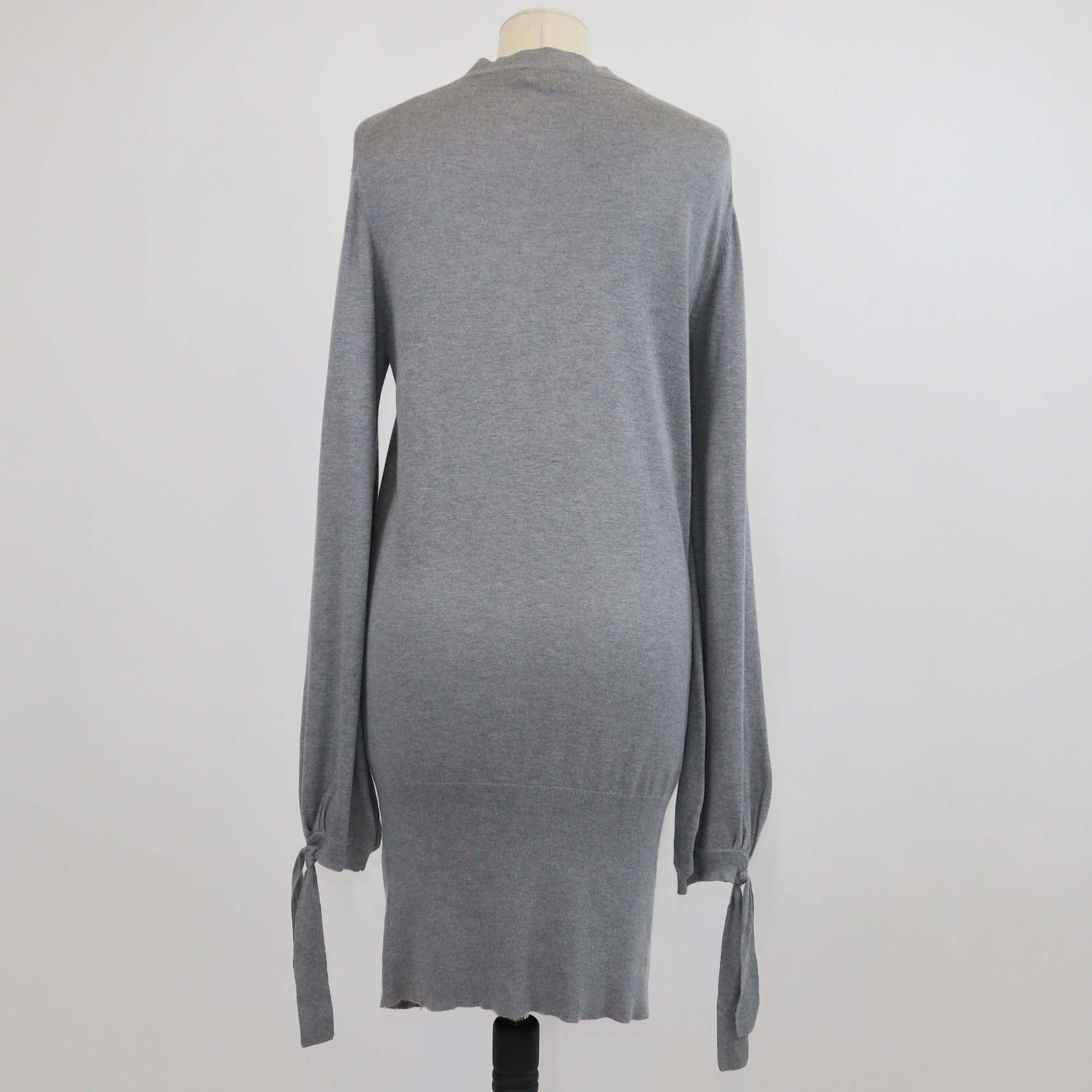 Mulberry Grey Blend Silk Long Cardigan