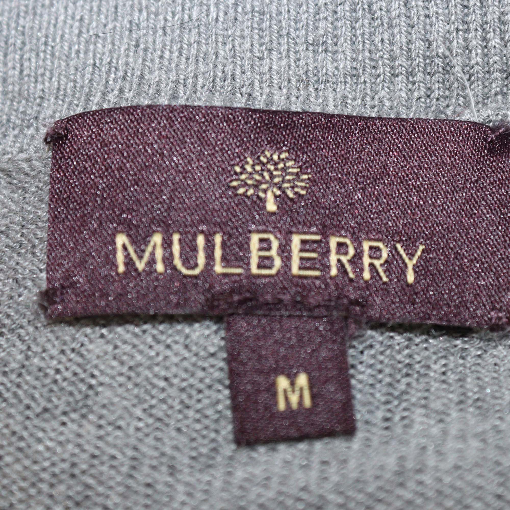 Mulberry Grey Blend Silk Long Cardigan