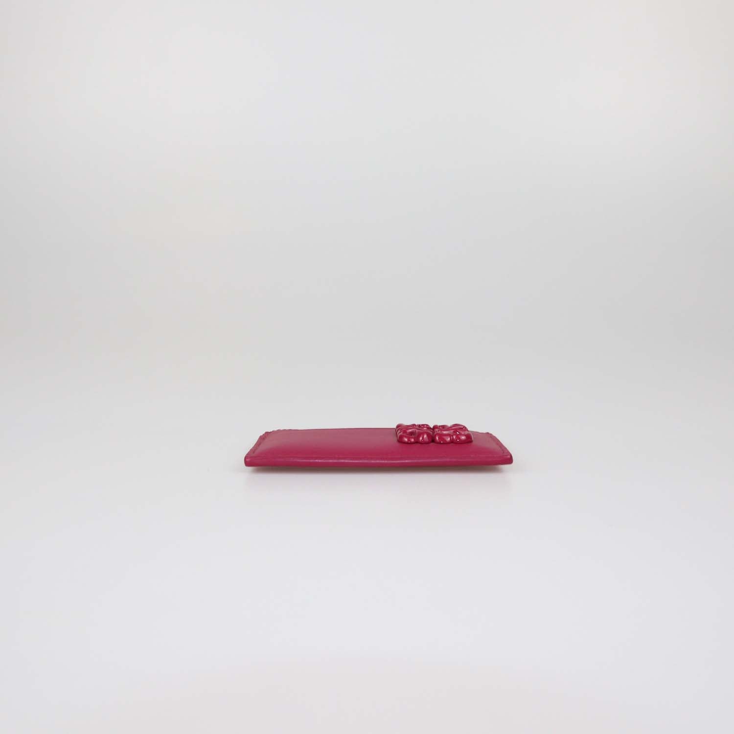 Loewe Fuchsia Leather Anagram Card Holder