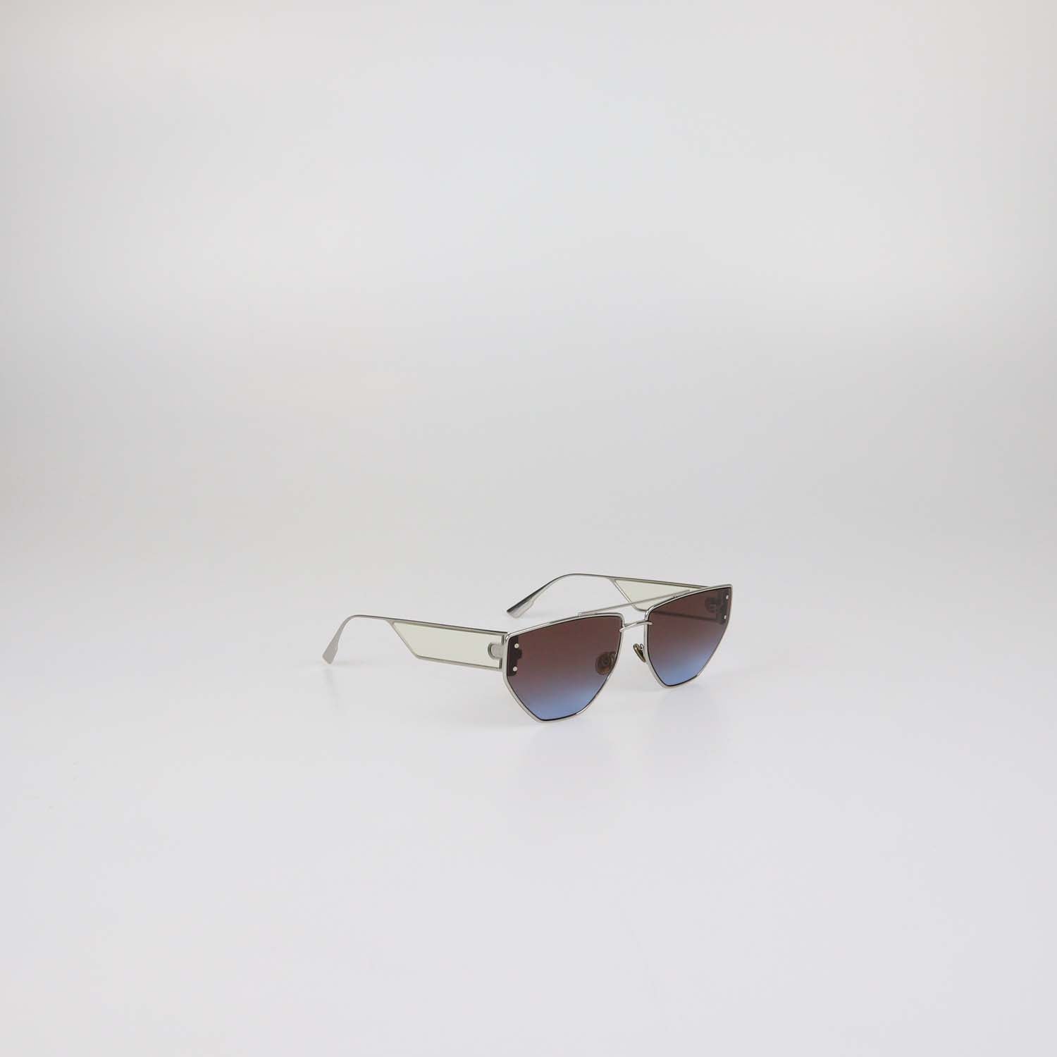 Christian Dior Silver/Brown Gradient DiorClan2 Sunglasses