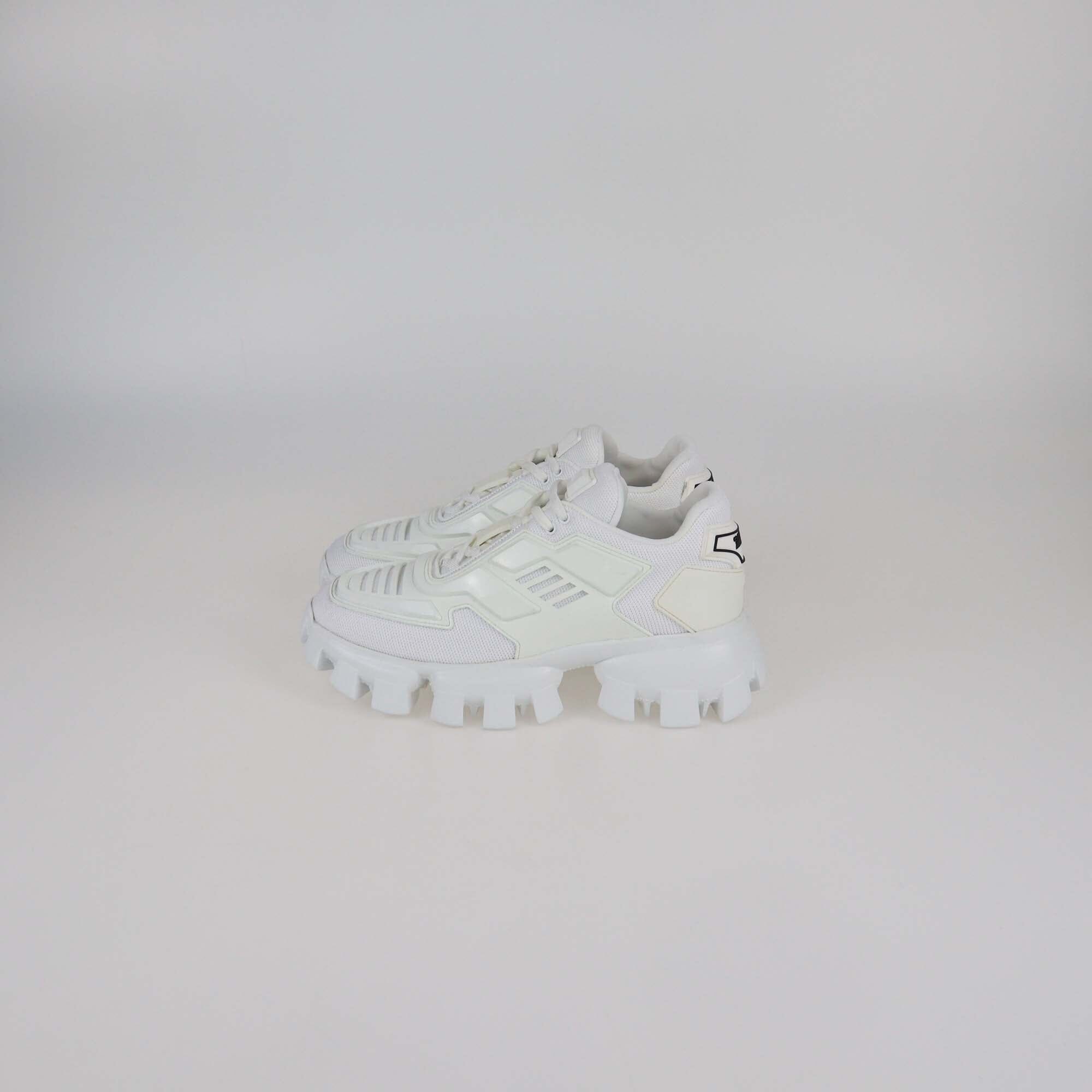 Prada Black Mesh and Rubber Cloudbust Thunder Low Top Sneakers Womens Prada