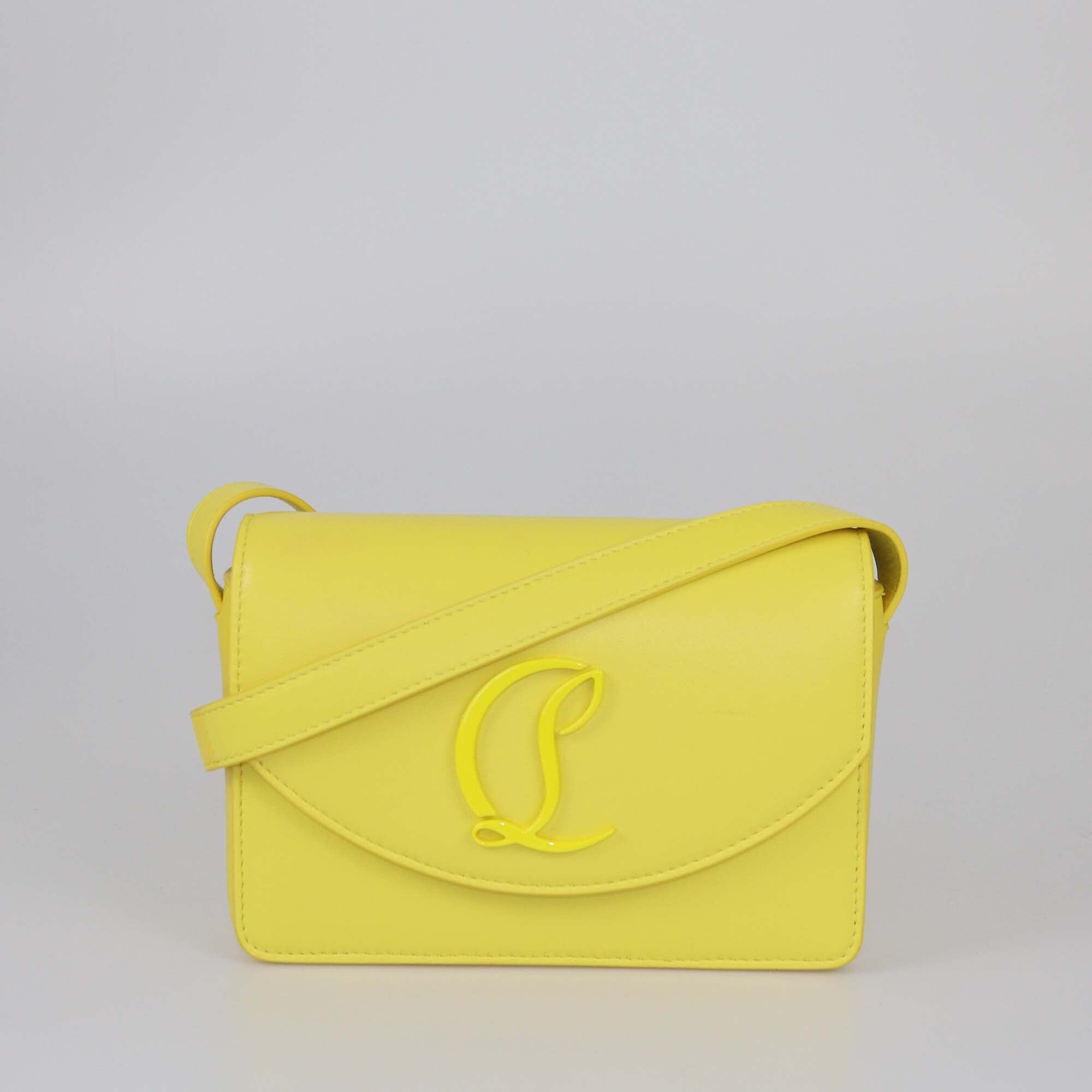 Christian Louboutin Yellow Queen Small Loubi54 Crossbody Bag Womens Christian Louboutin
