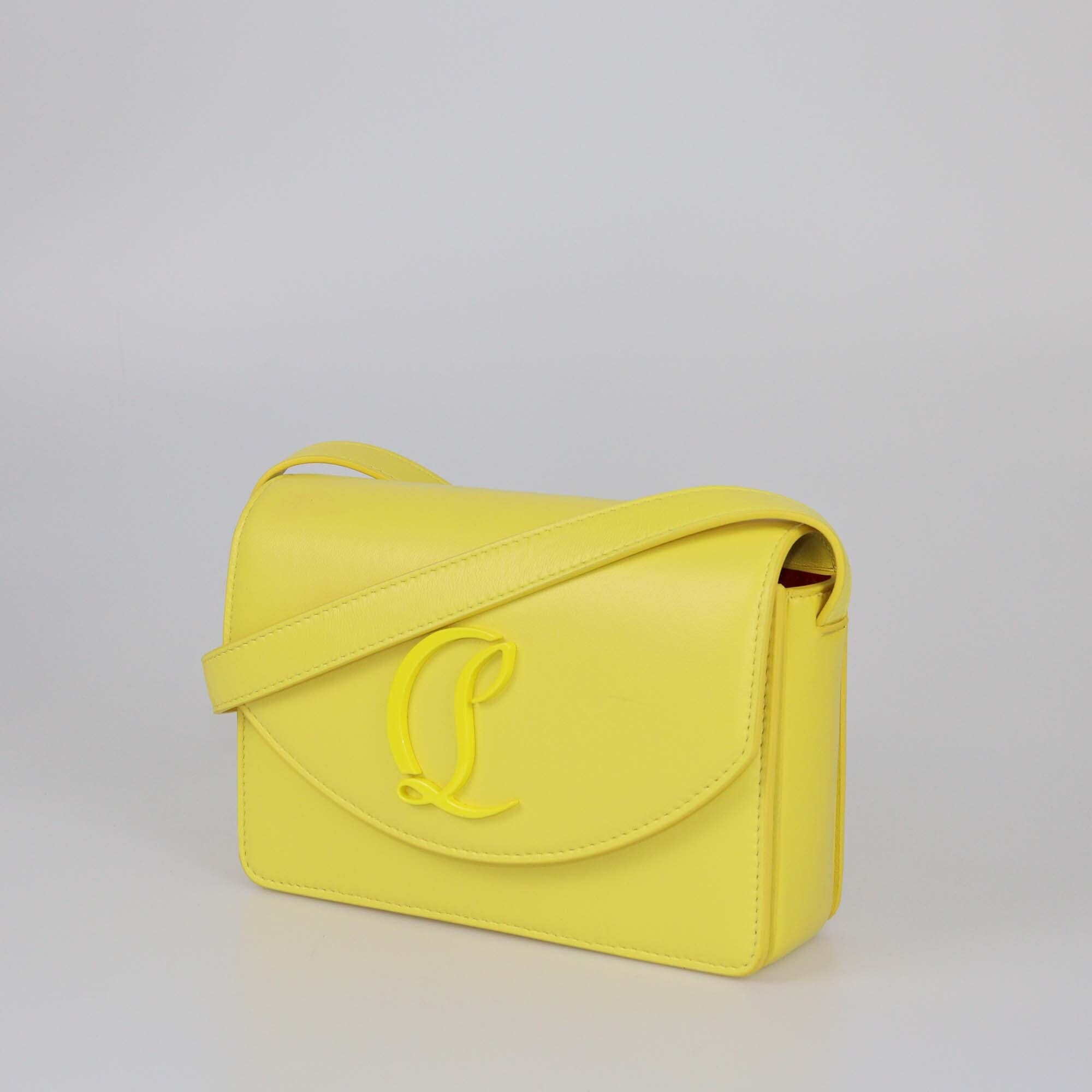 Christian Louboutin Yellow Queen Small Loubi54 Crossbody Bag Womens Christian Louboutin