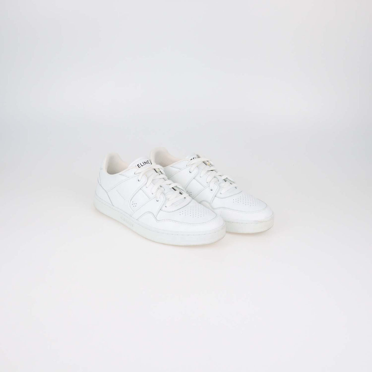 Celine White Leather CT-04 Low Top Sneakers
