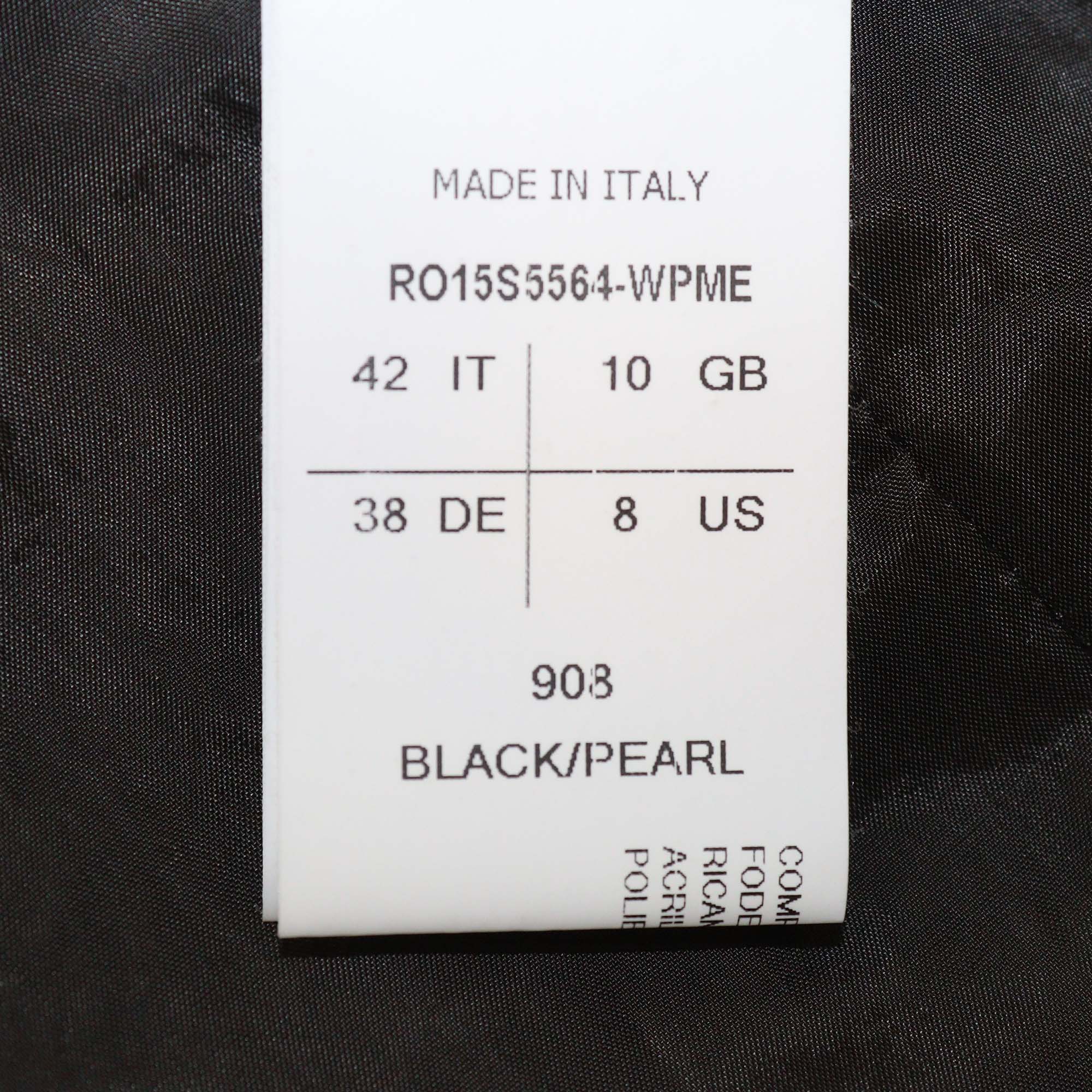 Rick Owens Black Cotton Messiah Embroidered Oversized Sleeveless Vest