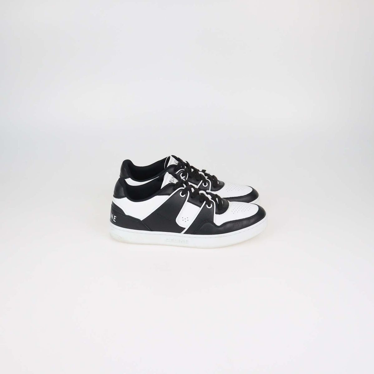 Celine Black,White Leather CT-04 Low Top Sneakers