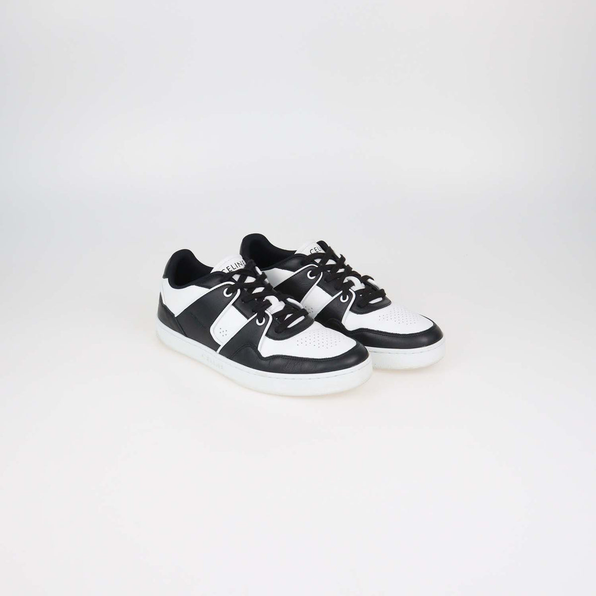 Celine Black,White Leather CT-04 Low Top Sneakers