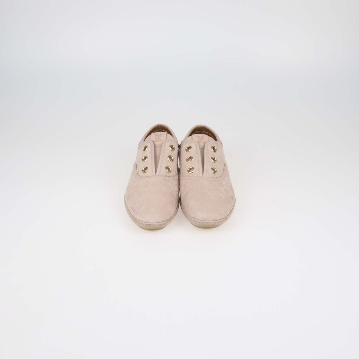 Louis Vuitton Powder Pink Monogram Nubuck Popincourt Sneakers