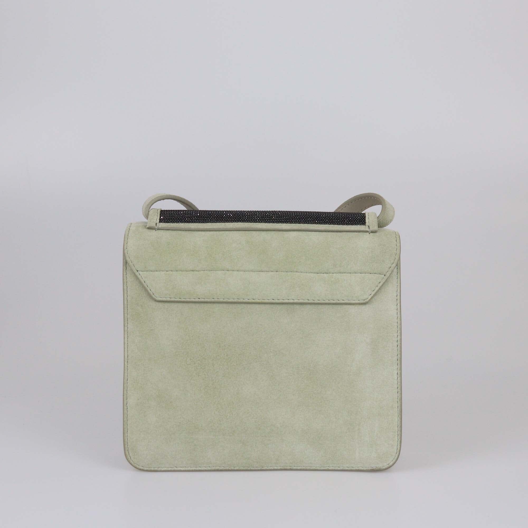Brunello Cucinelli Light Green Monili Crossbody Bag Womens Brunello Cucinelli