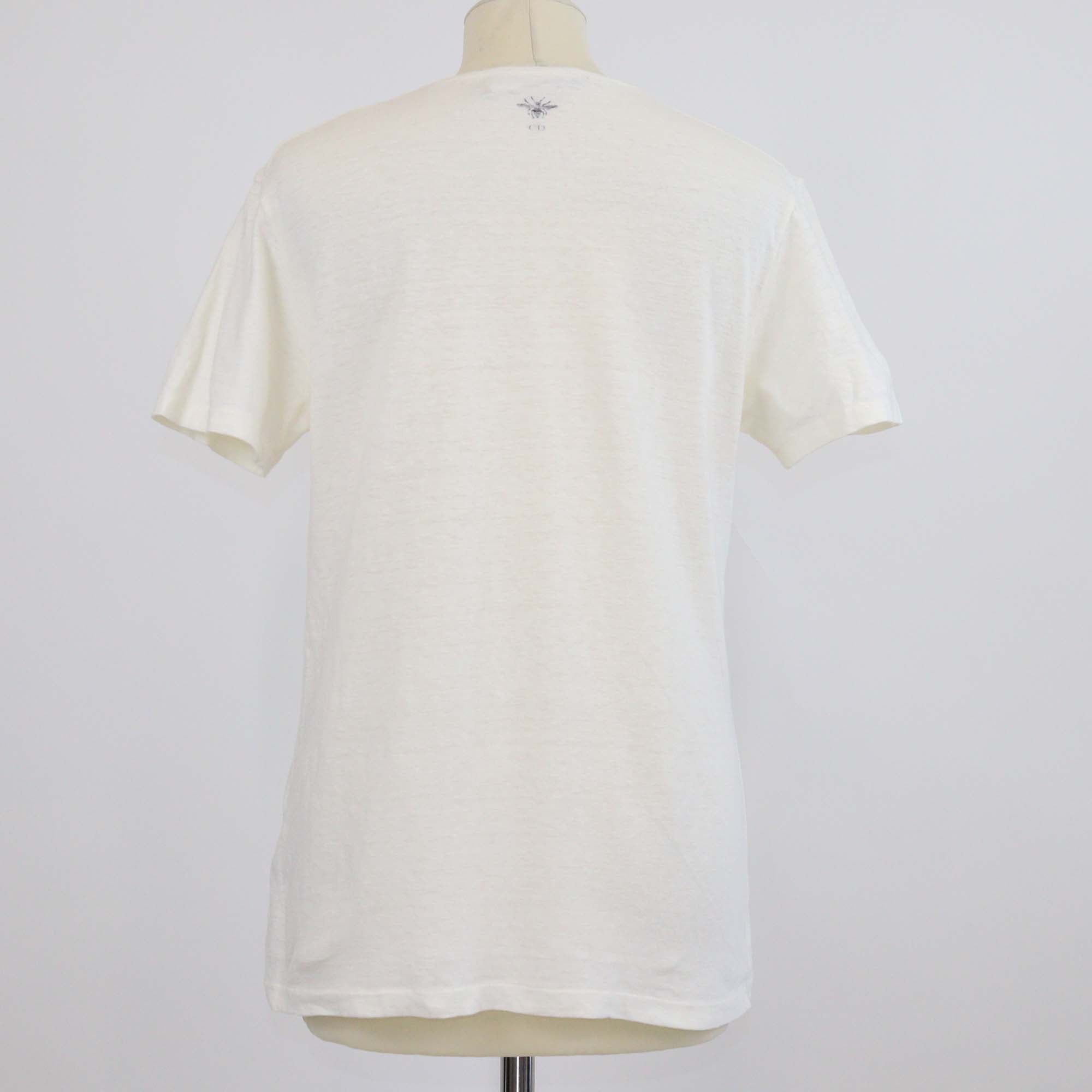Christian Dior Off White Cotton J'Adior 8 Print T-Shirt