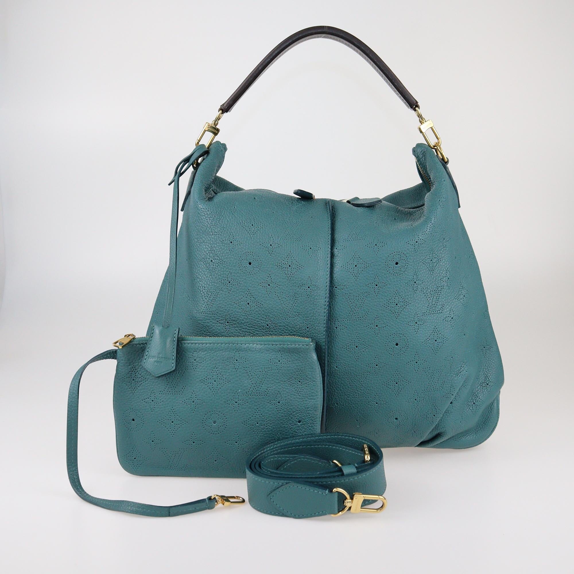 Louis Vuitton Lagoon Monogram Mahina Selene MM Bag Womens Louis Vuitton