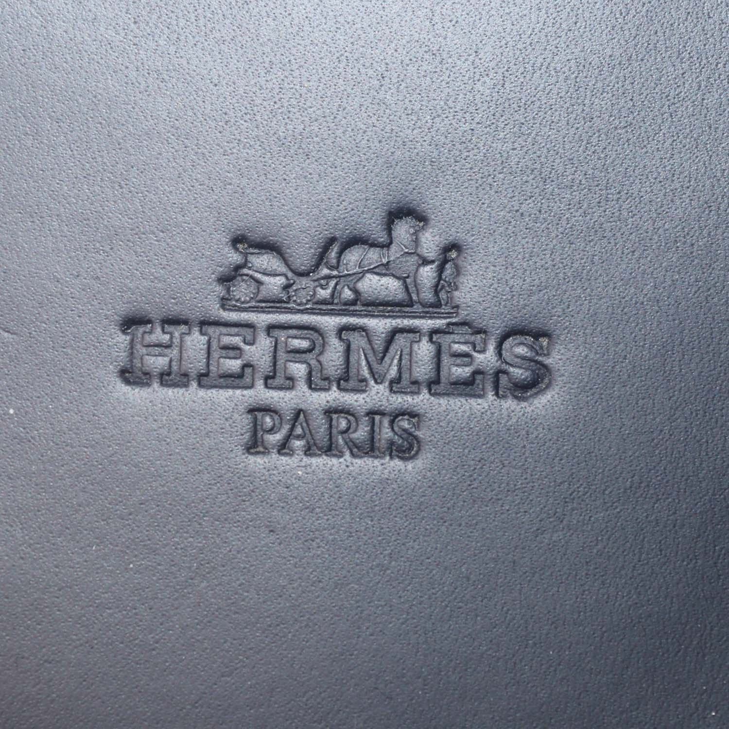 Hermes Multicolor Marine Epsom Leather Joke Flat Sandals