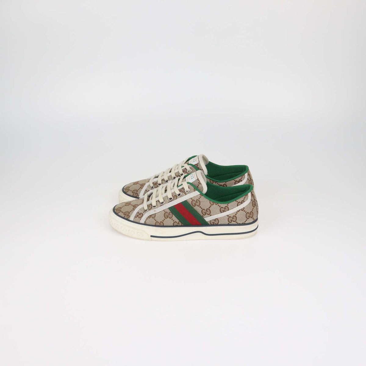 Gucci Beige GG Canvas Tennis 1977 Trainer Sneakers