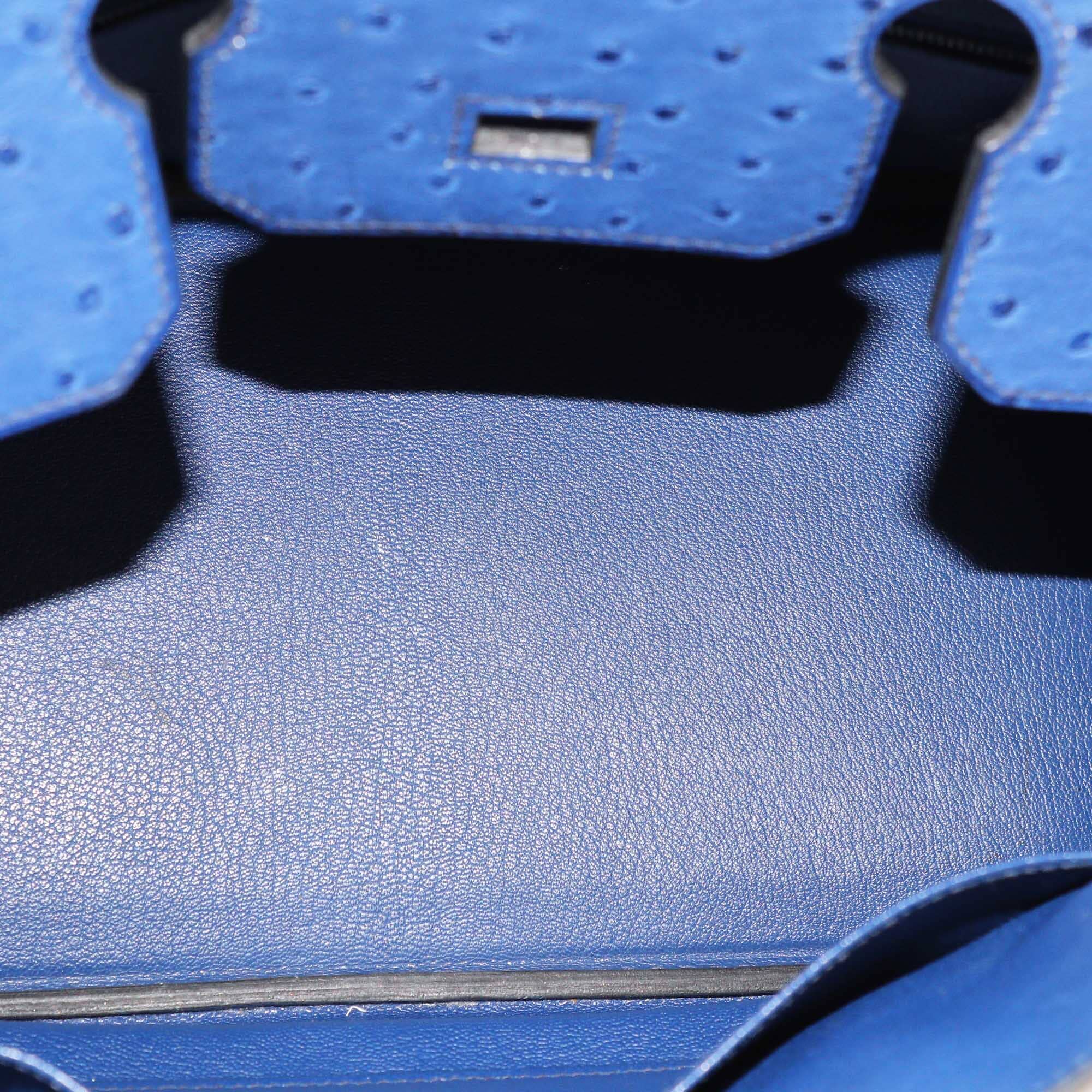 Hermes Tricolor Ostrich Ghillies Birkin 30 Bags Hermes