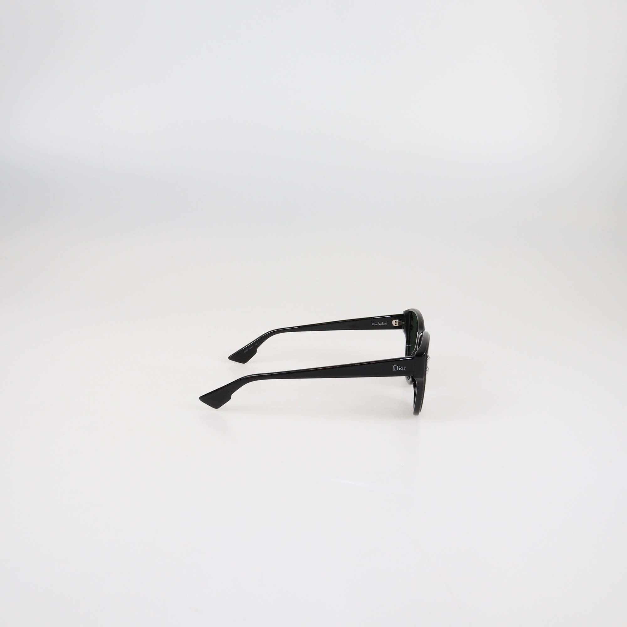 Christian Dior Black/Green DiorAddict3 Sunglasses Womens Christian Dior