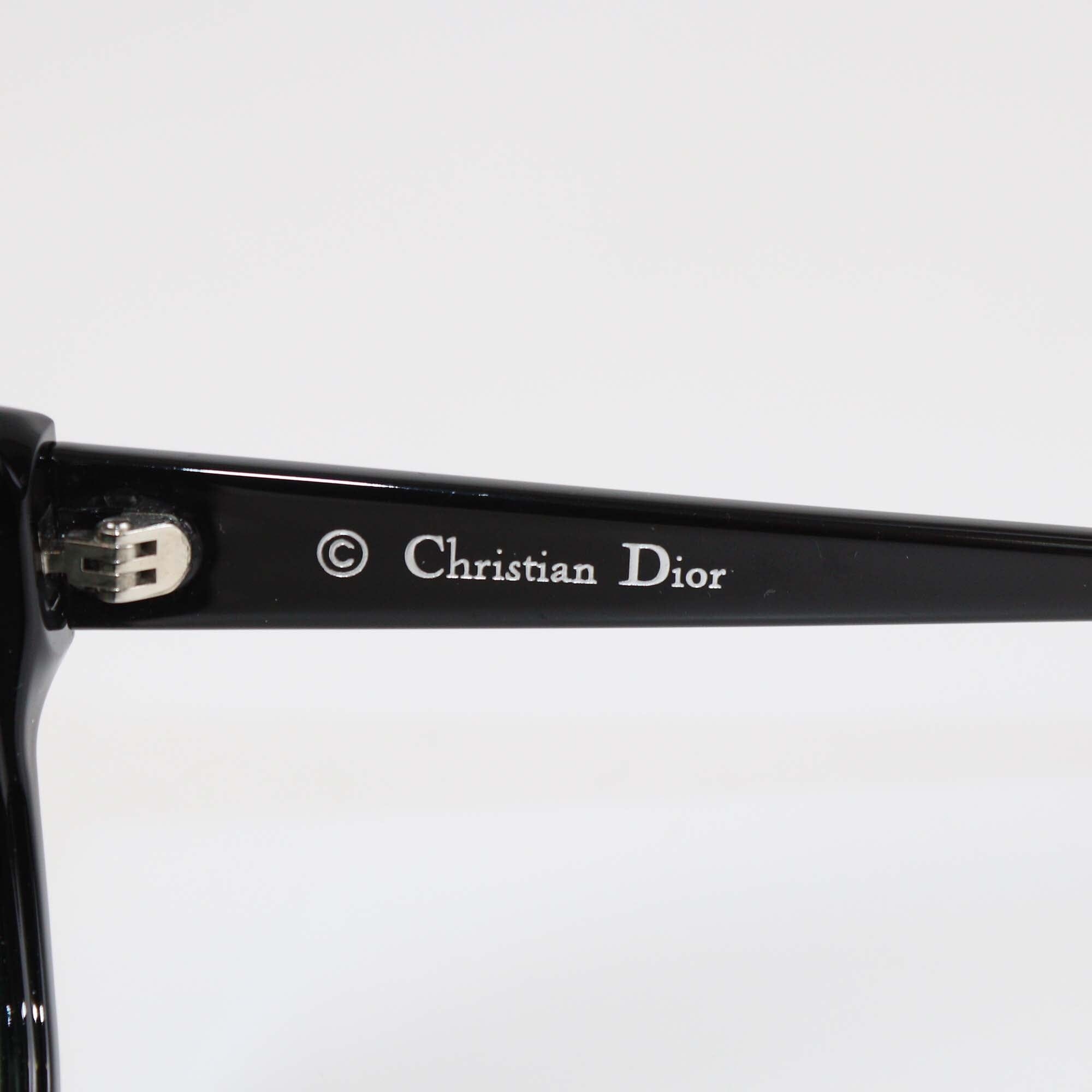Christian Dior Black/Green DiorAddict3 Sunglasses Womens Christian Dior