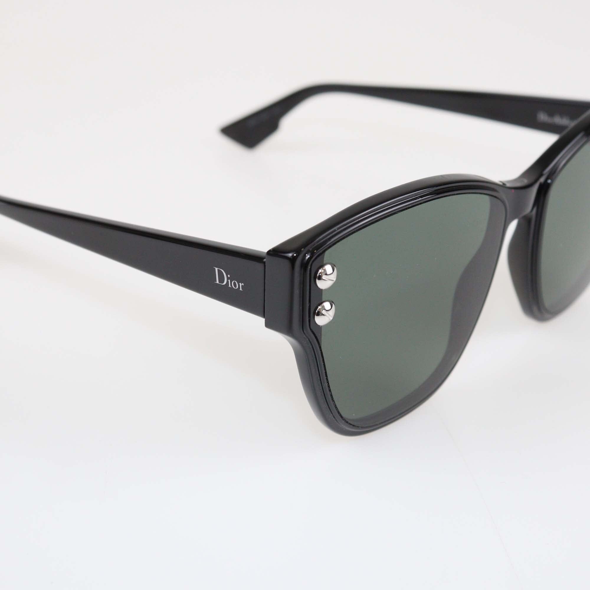 Christian Dior Black/Green DiorAddict3 Sunglasses Womens Christian Dior