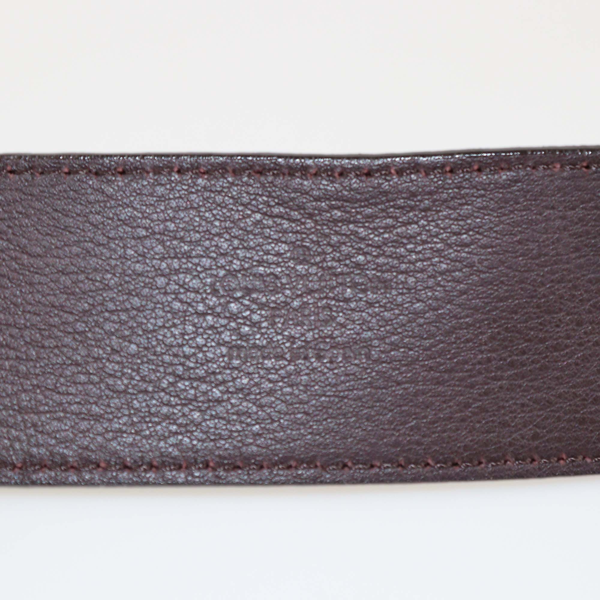 Louis Vuitton Amarante Vernis Leather LV Initiales Waist Belt Womens Louis Vuitton