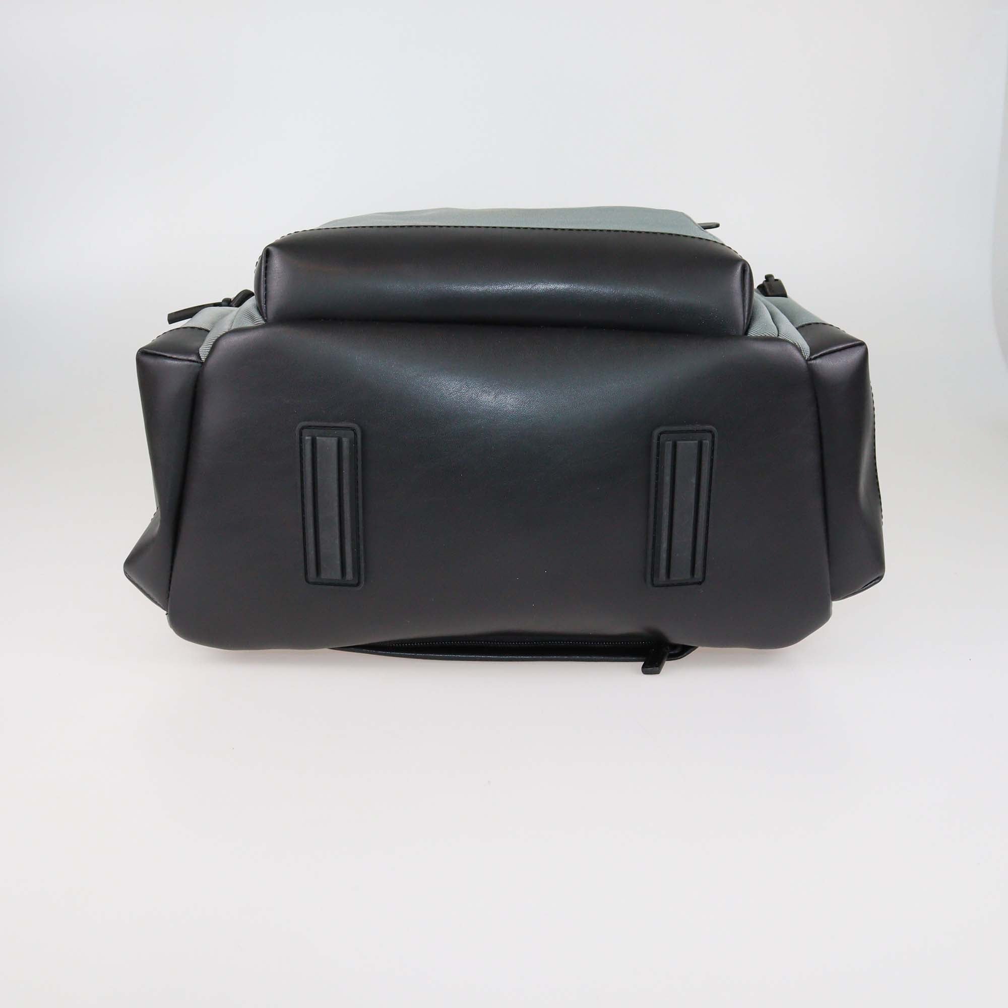 Montblanc Grey/Black Nylon and Leather Large Nightflight Backpack