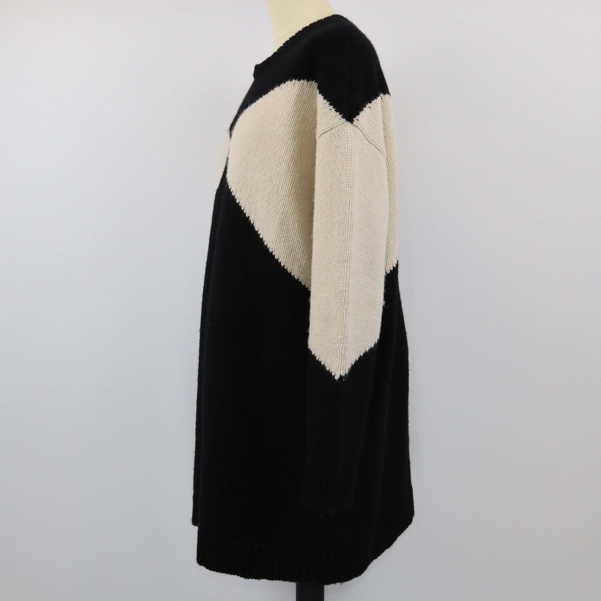 Valentino Black/Beige Knitted Midi Dress Womens Valentino