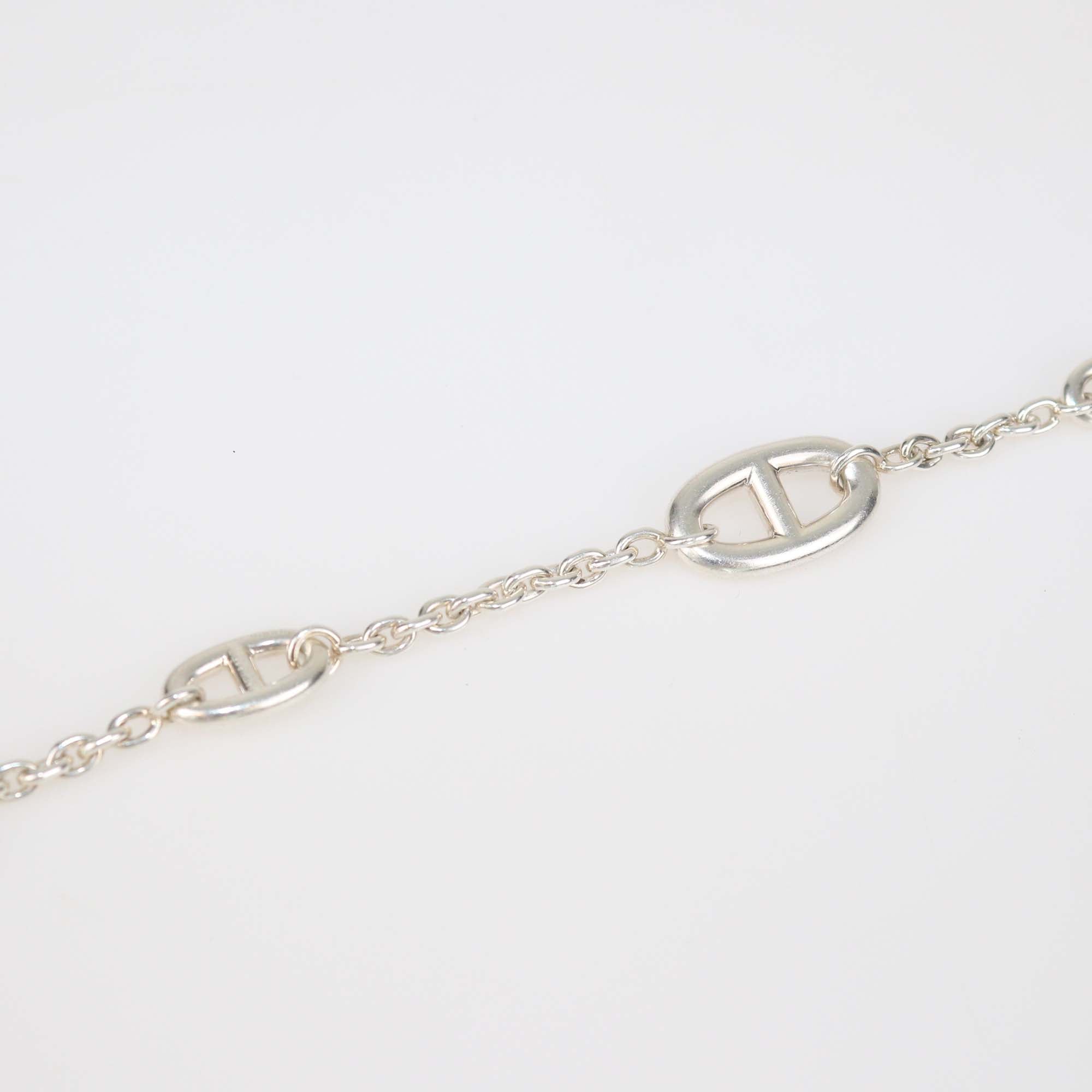 Hermes Sterling Silver Chaine D'Ancre Farandole Link Bracelet