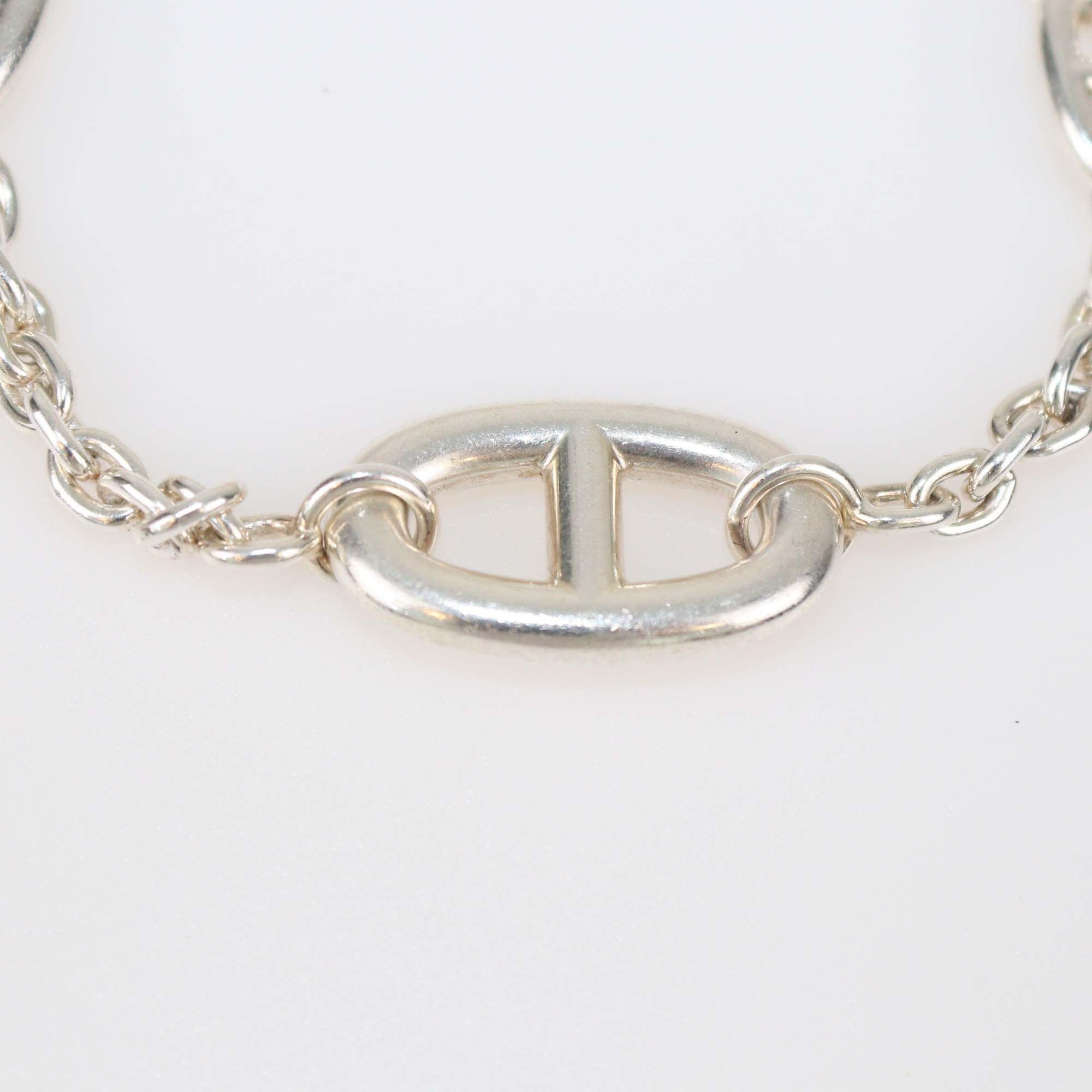 Hermes Sterling Silver Chaine D'Ancre Farandole Link Bracelet