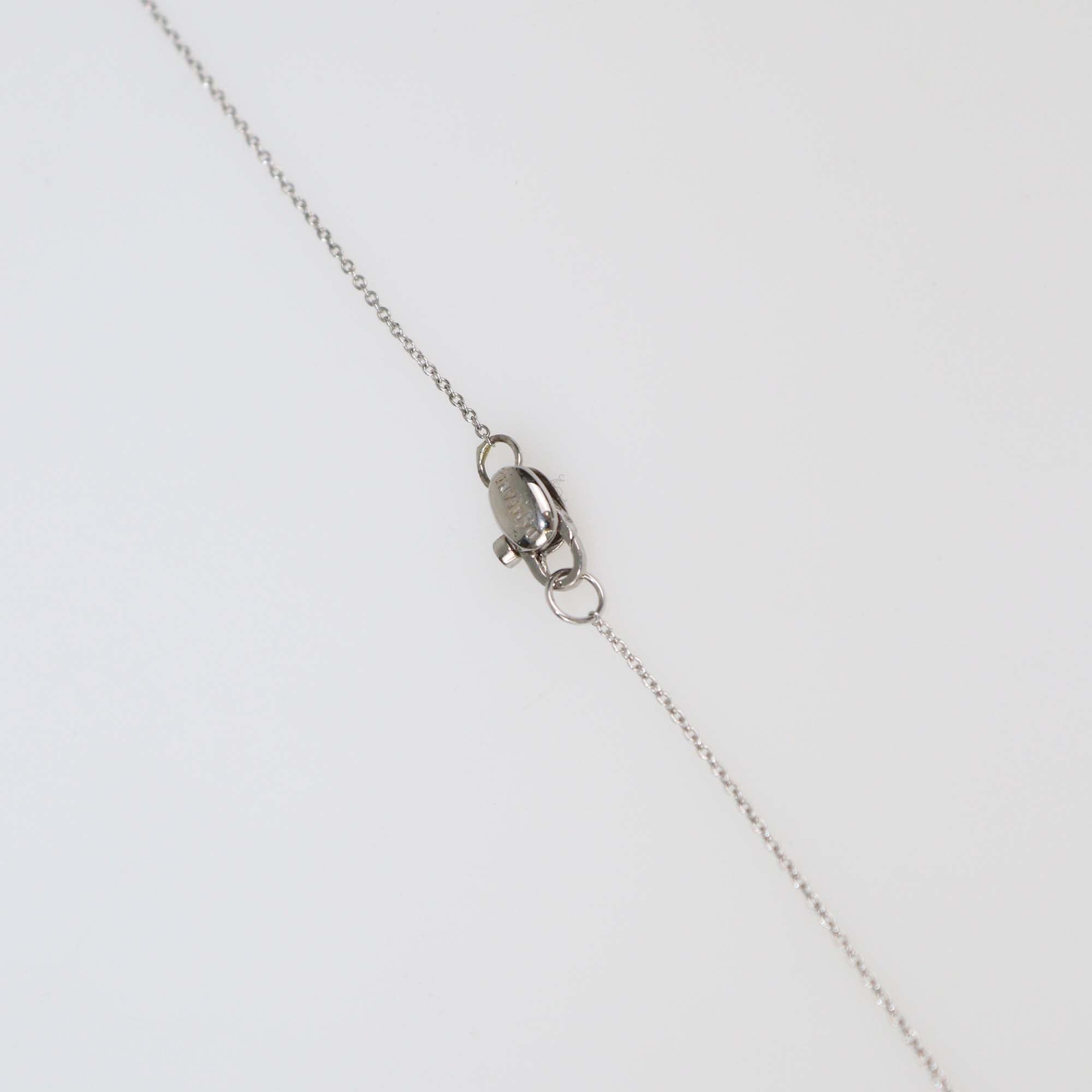 Damiani 18K White Gold Infinity Diamond Pendant Necklace