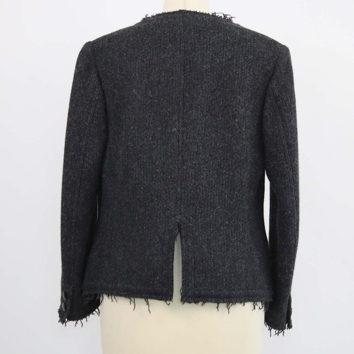 Y's by Yohji Yamamoto Dark Grey Tweed Blazer