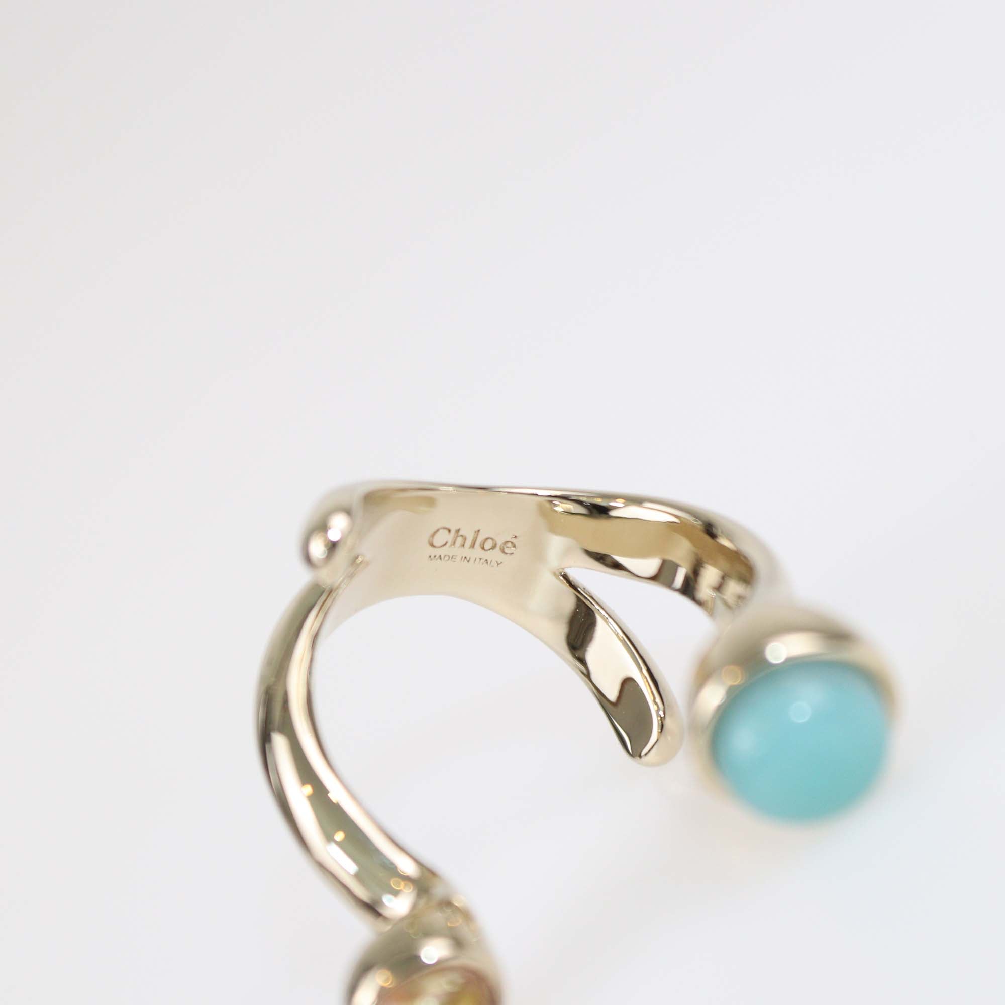 Chloe Gold Tone Metal Zodiac Aries Ring