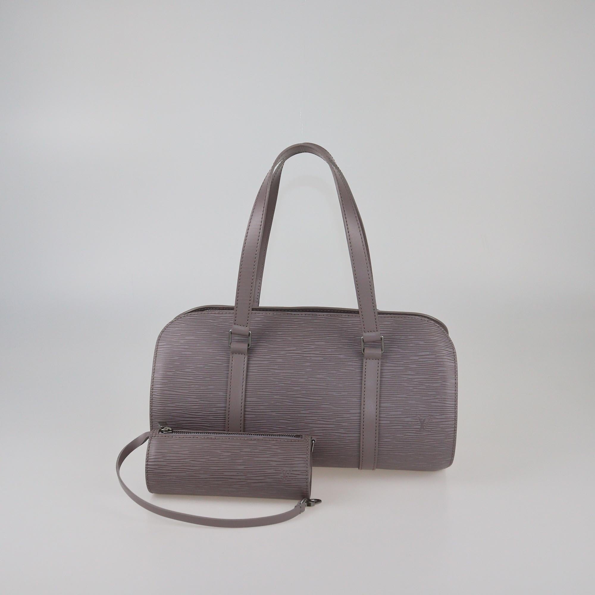 Louis Vuitton Lilac Epi Leather Soufflot Bag Womens Louis Vuitton