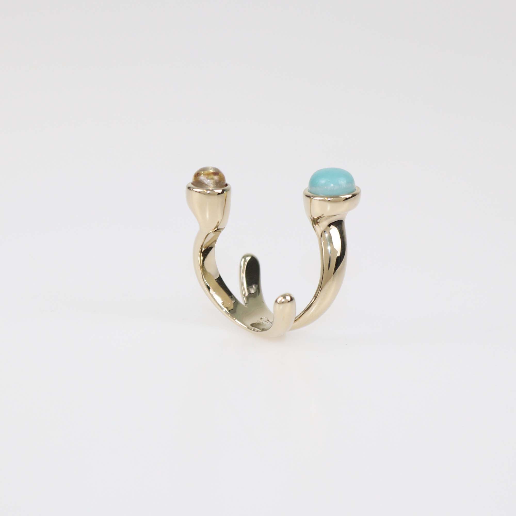 Chloe Gold Tone Metal Zodiac Aries Ring