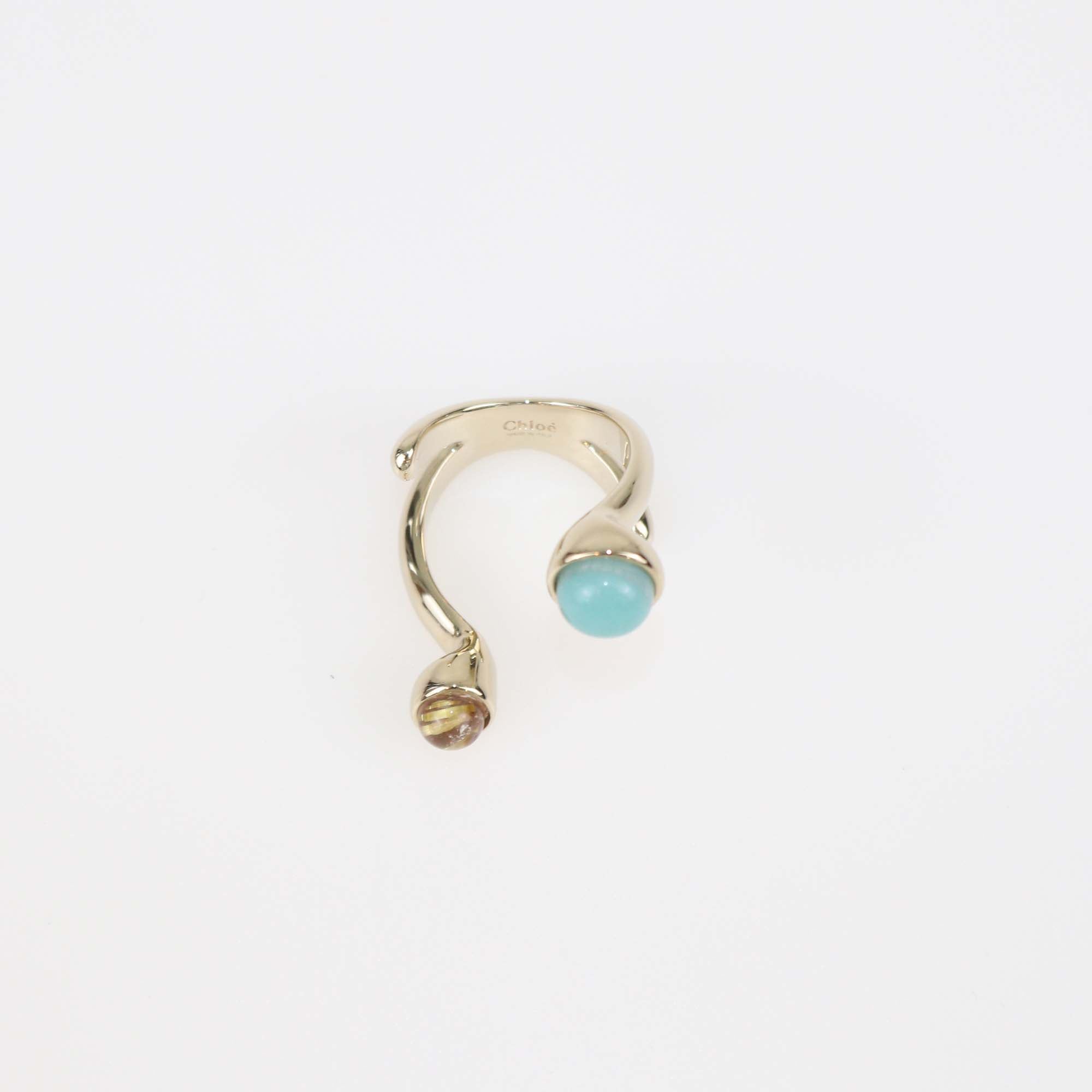 Chloe Gold Tone Metal Zodiac Aries Ring