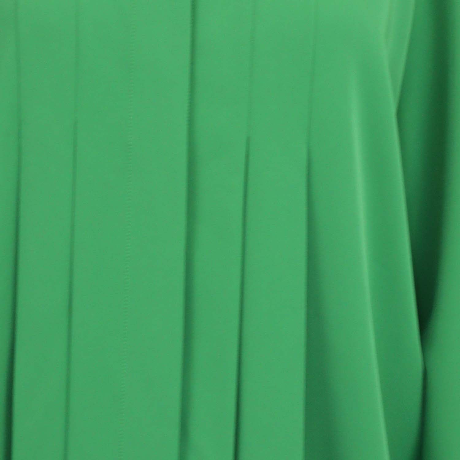 Elie Saab Green Pleated Light Cady Long Sleeve Shirt