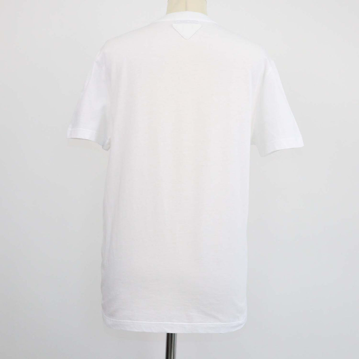 Prada White Cotton Jersey Crew Neck T-Shirt