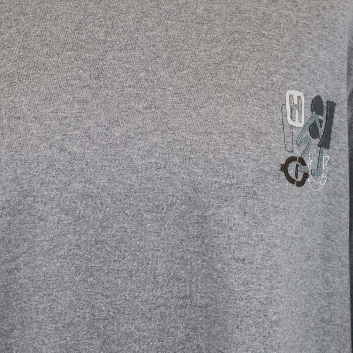 Hermes Gris Cotton H Puzzle T-Shirt