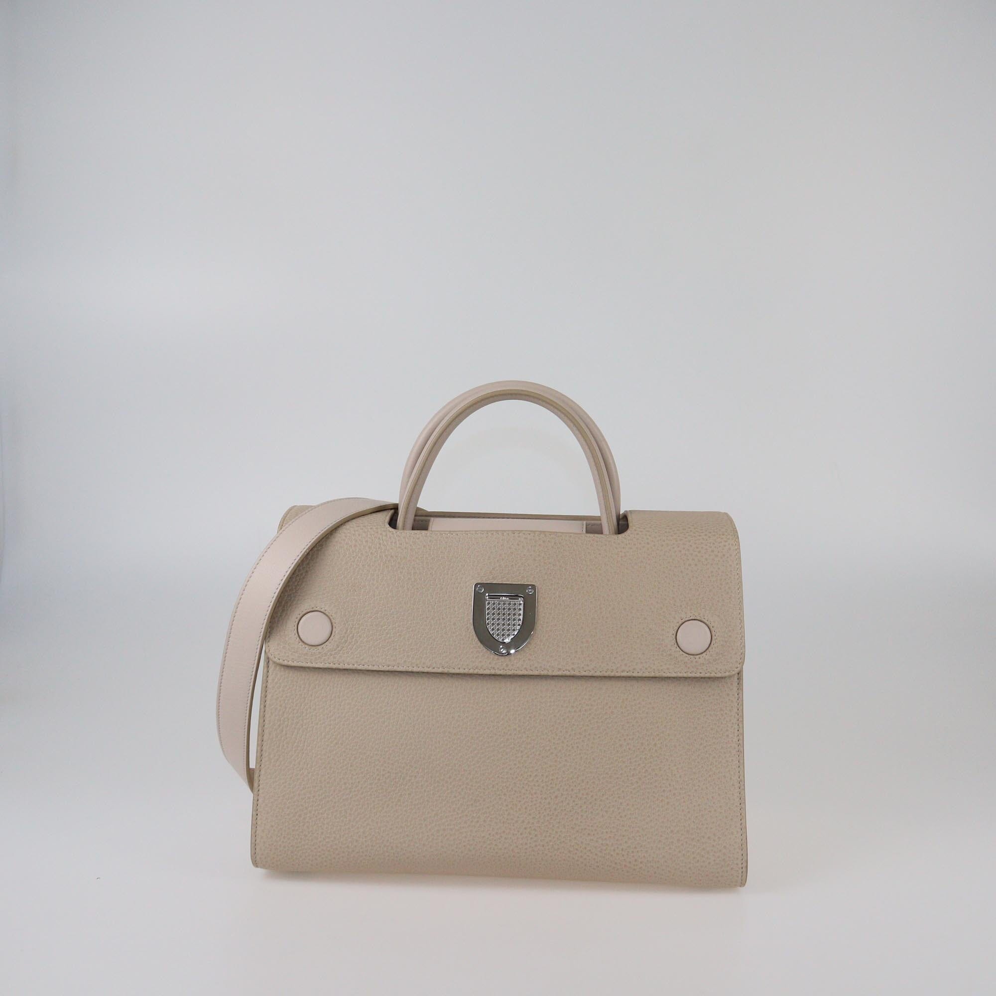 Christian Dior Beige Medium Dioriver Top Handle Bag Womens Christian Dior