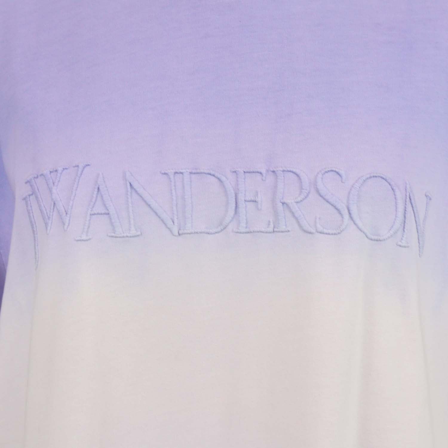 J.W. Anderson Purple Cotton Logo Embroidery Gradient T-shirt