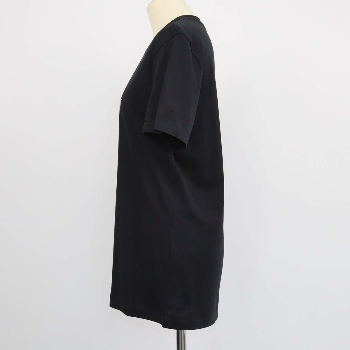 Givenchy Black Cotton Logo Printed Crew Neck T-Shirt