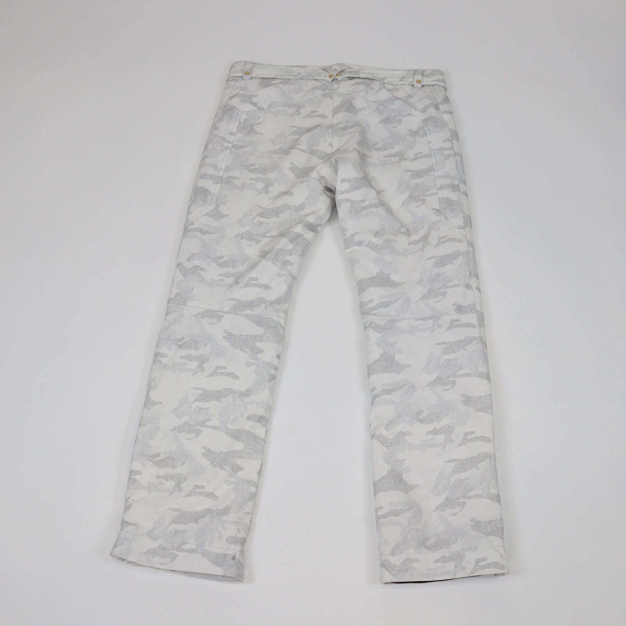 Bogner Grey Camouflage Print Blend Nylon Belted Ski Trouser