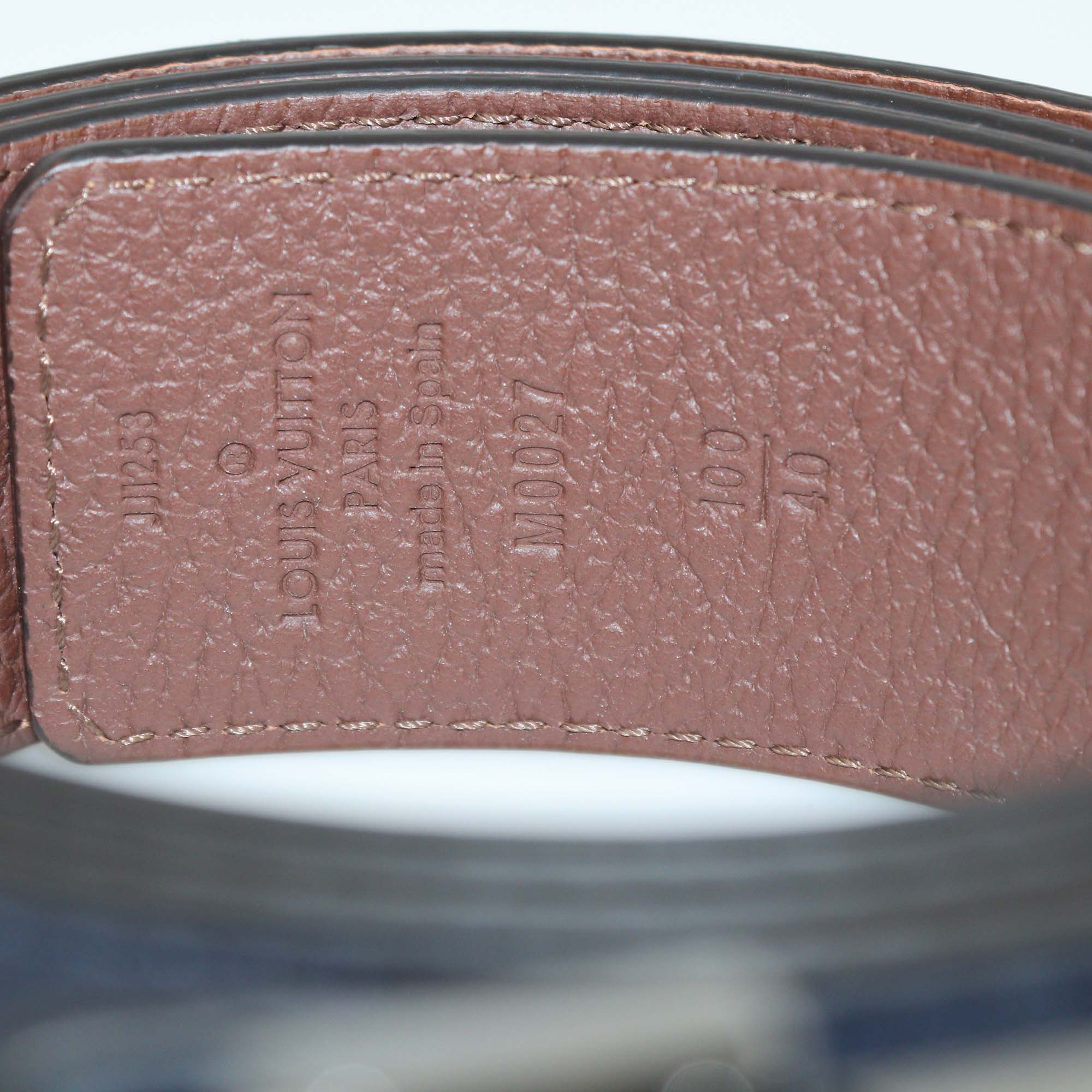 Louis Vuitton Black/Brown Leather Reversible 40mm Tilt Belt