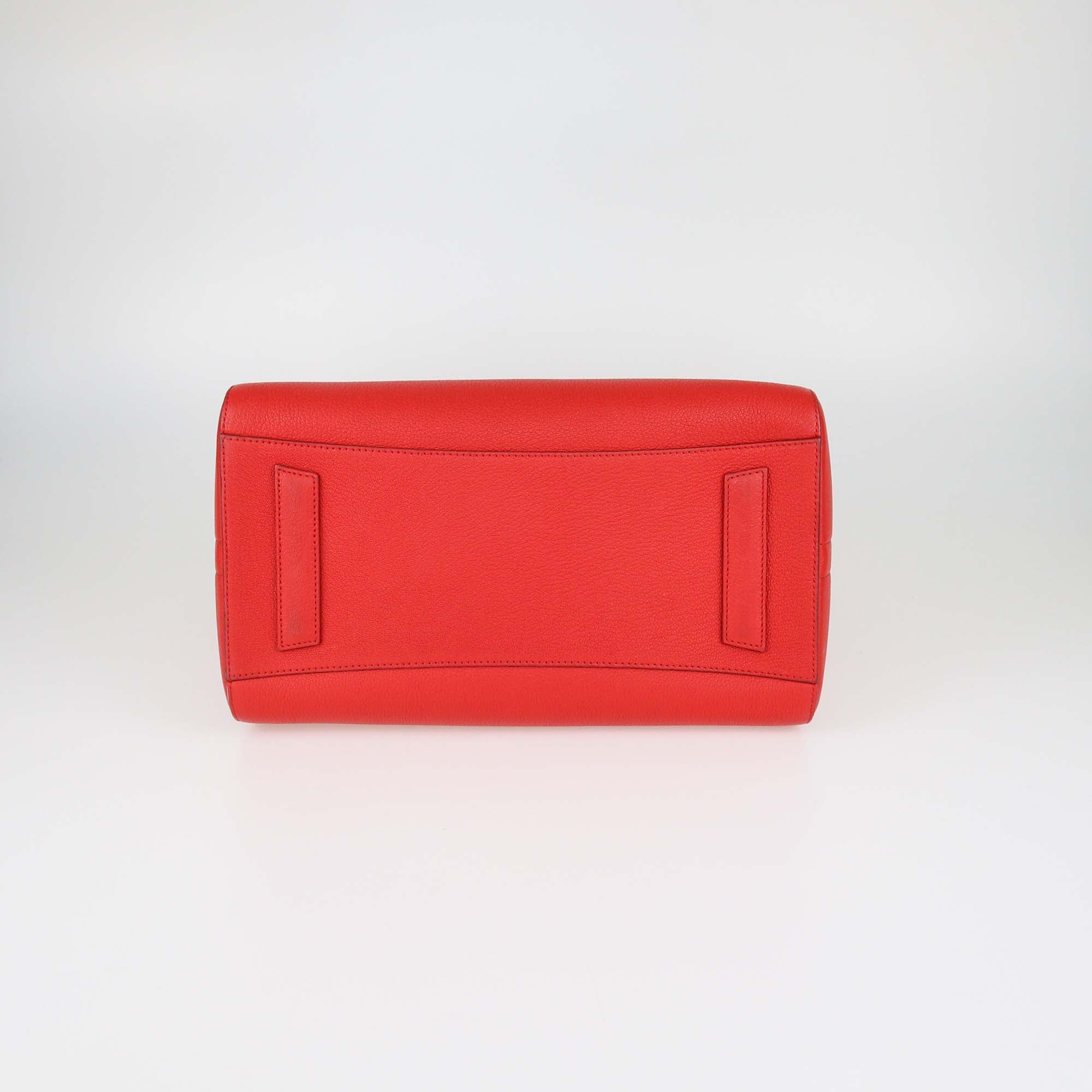 Givenchy Red Leather Medium Antigona Satchel Bag