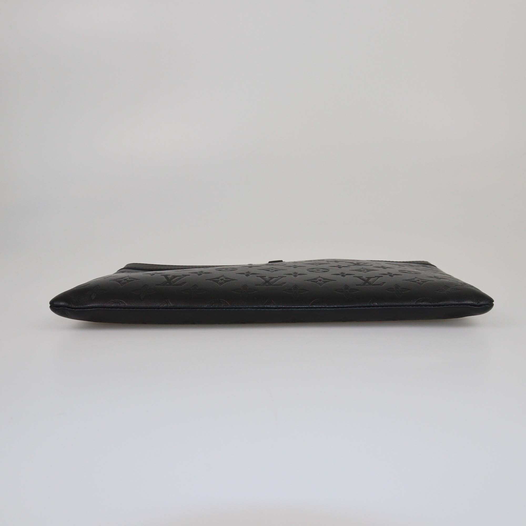 Louis Vuitton Black Monogram Shadow Discovery Pochette Mens Louis Vuitton