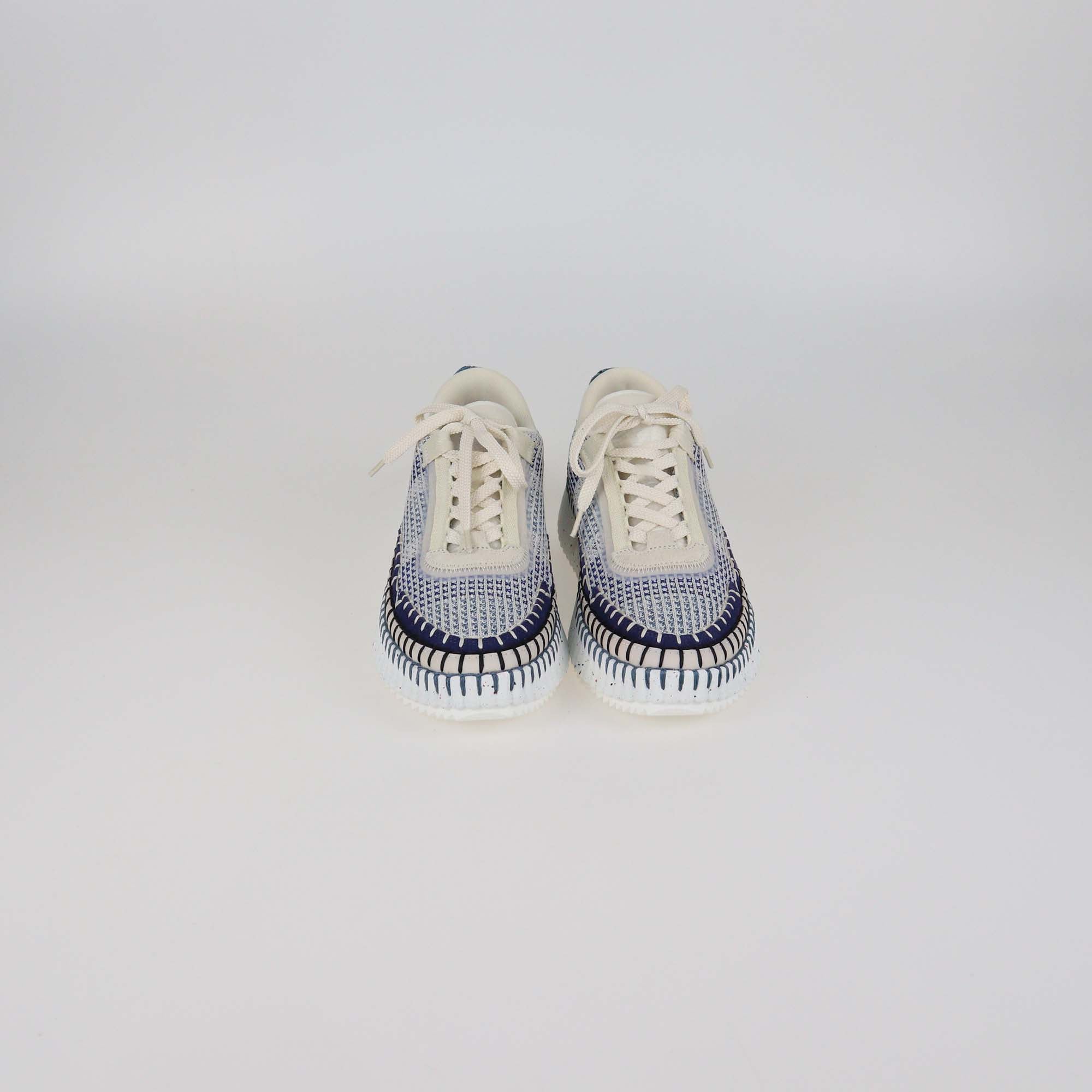 Chloe Cosmic Blue Mesh Fabric Nama Sneakers