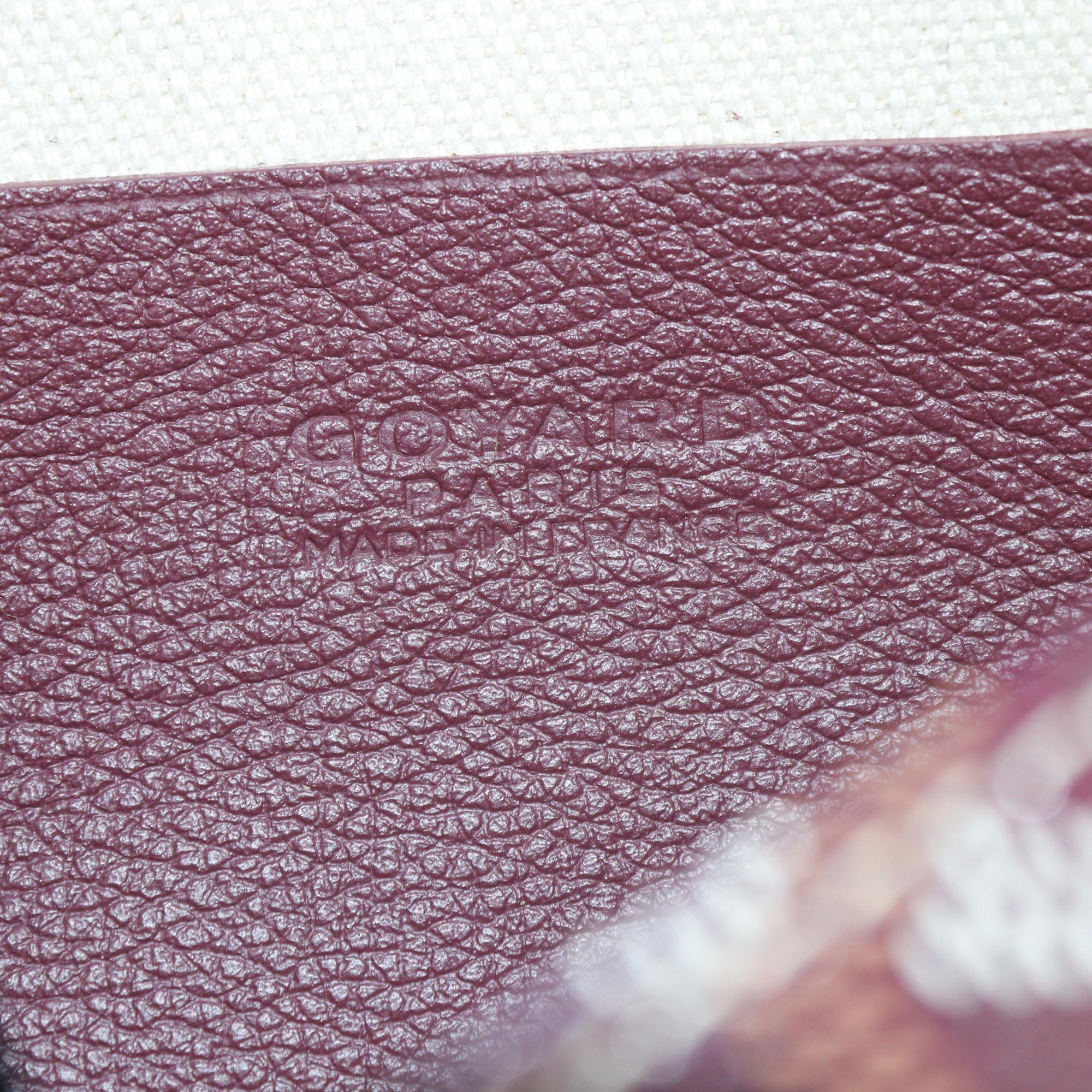 Goyard Burgundy Goyardine Pocket Wallet Womens Goyard