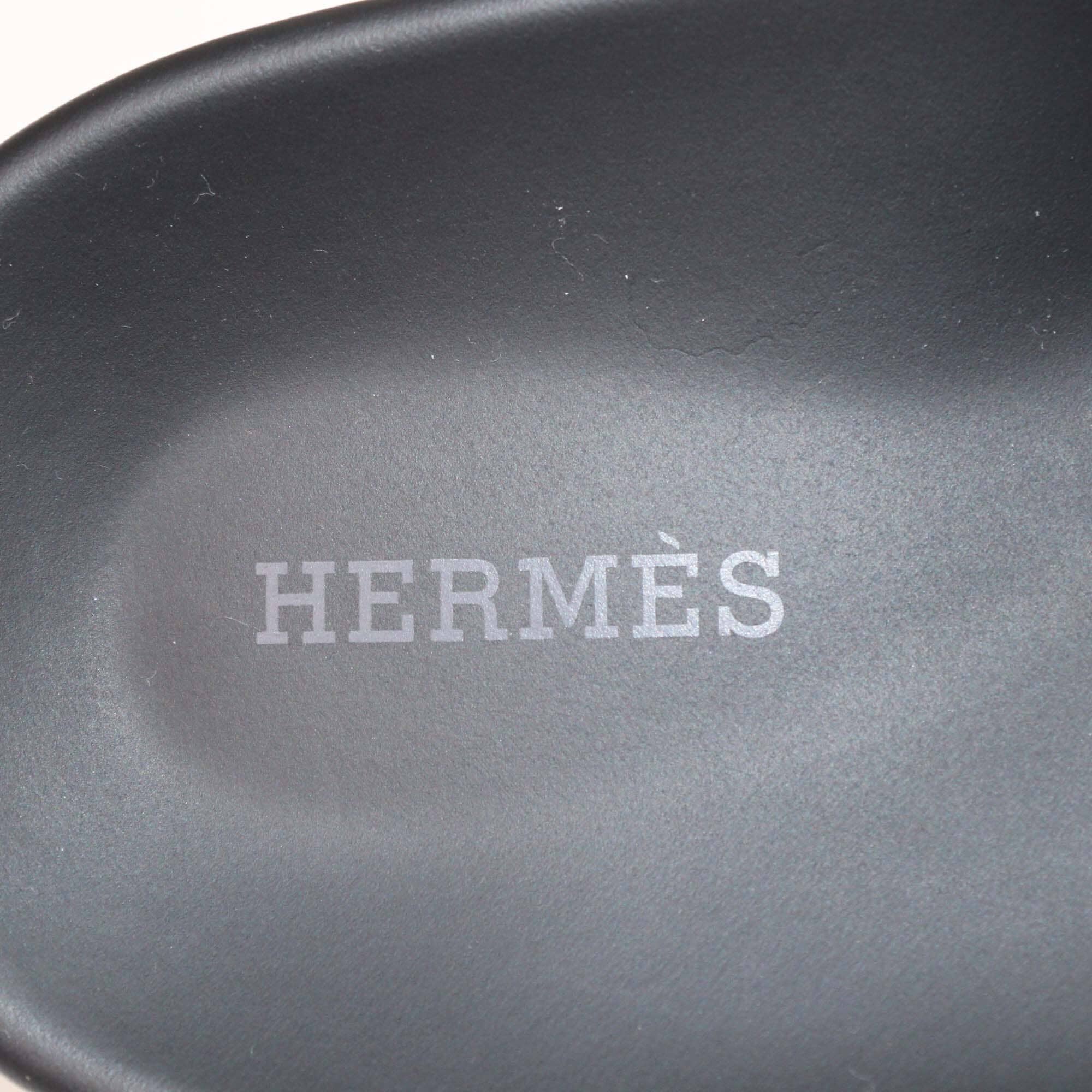 Hermès Brown Leather Chypre Flat Sandals Mens Hermes