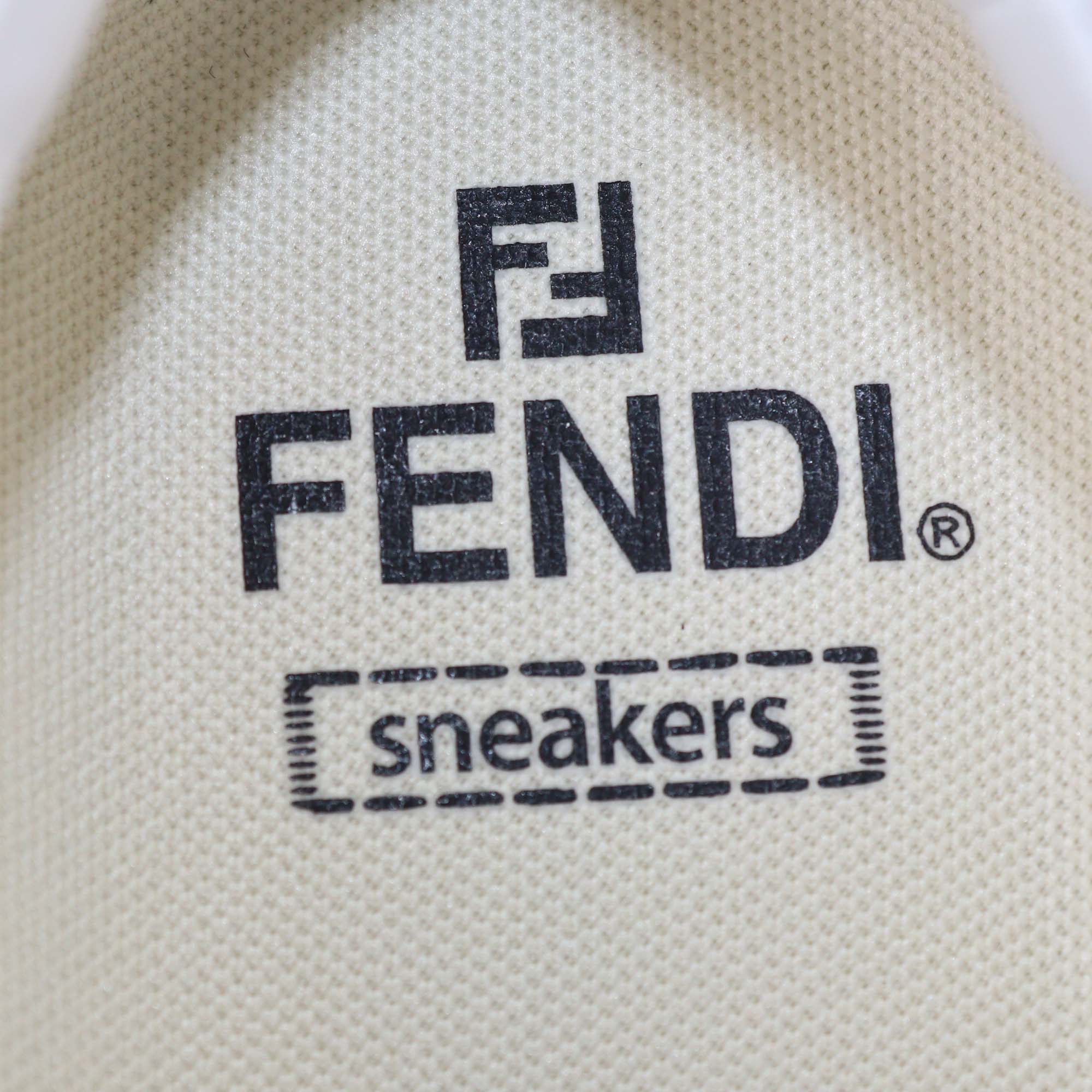 Fendi White Leather Lace Up Low Top Sneakers