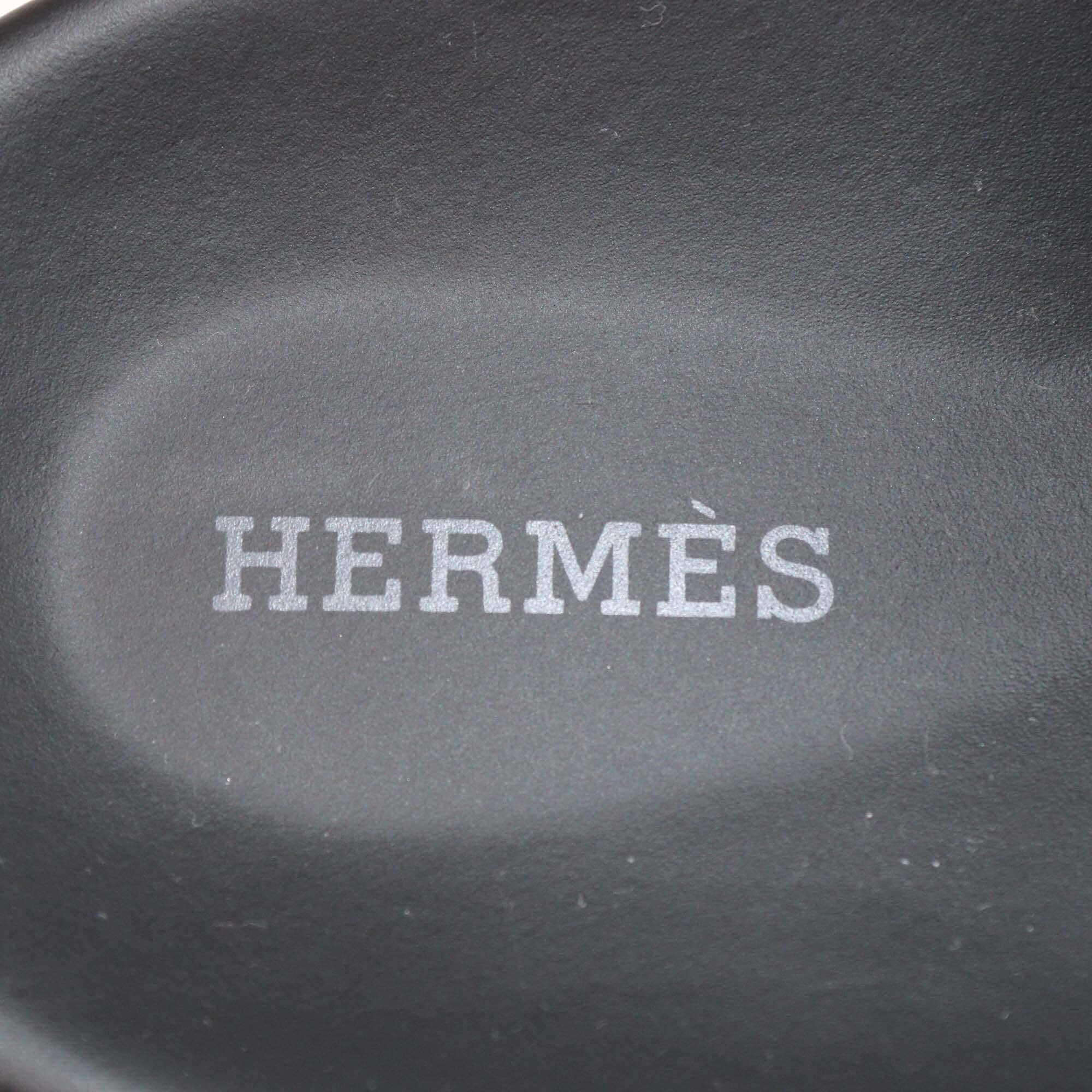 Hermès Brown Leather Chypre Flat Sandals Mens Hermes